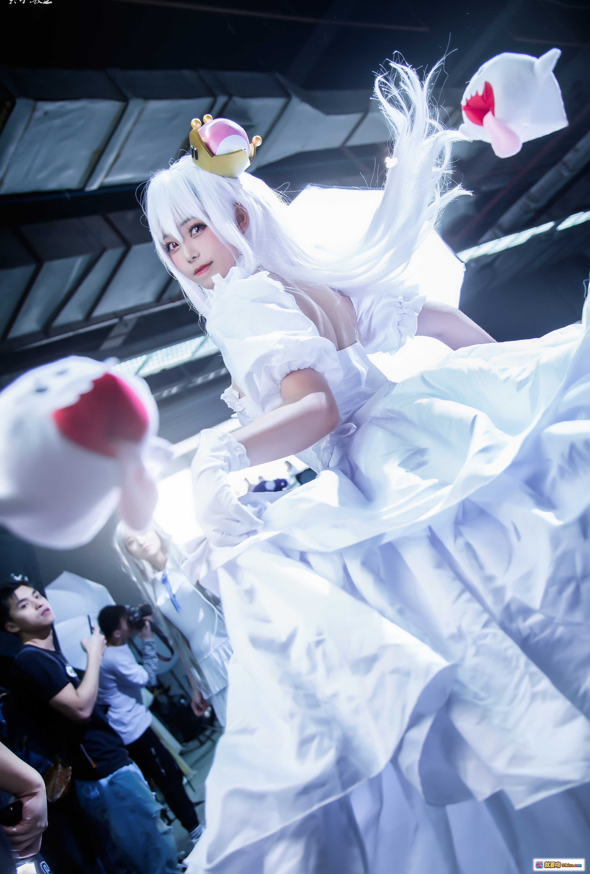 图片[6] - 蜜汁猫裘NO.028幽灵姬cosplay写真 白发白衣少女 甜美幽灵造型 高清摄影棚实拍 10P111MB - 就要吻