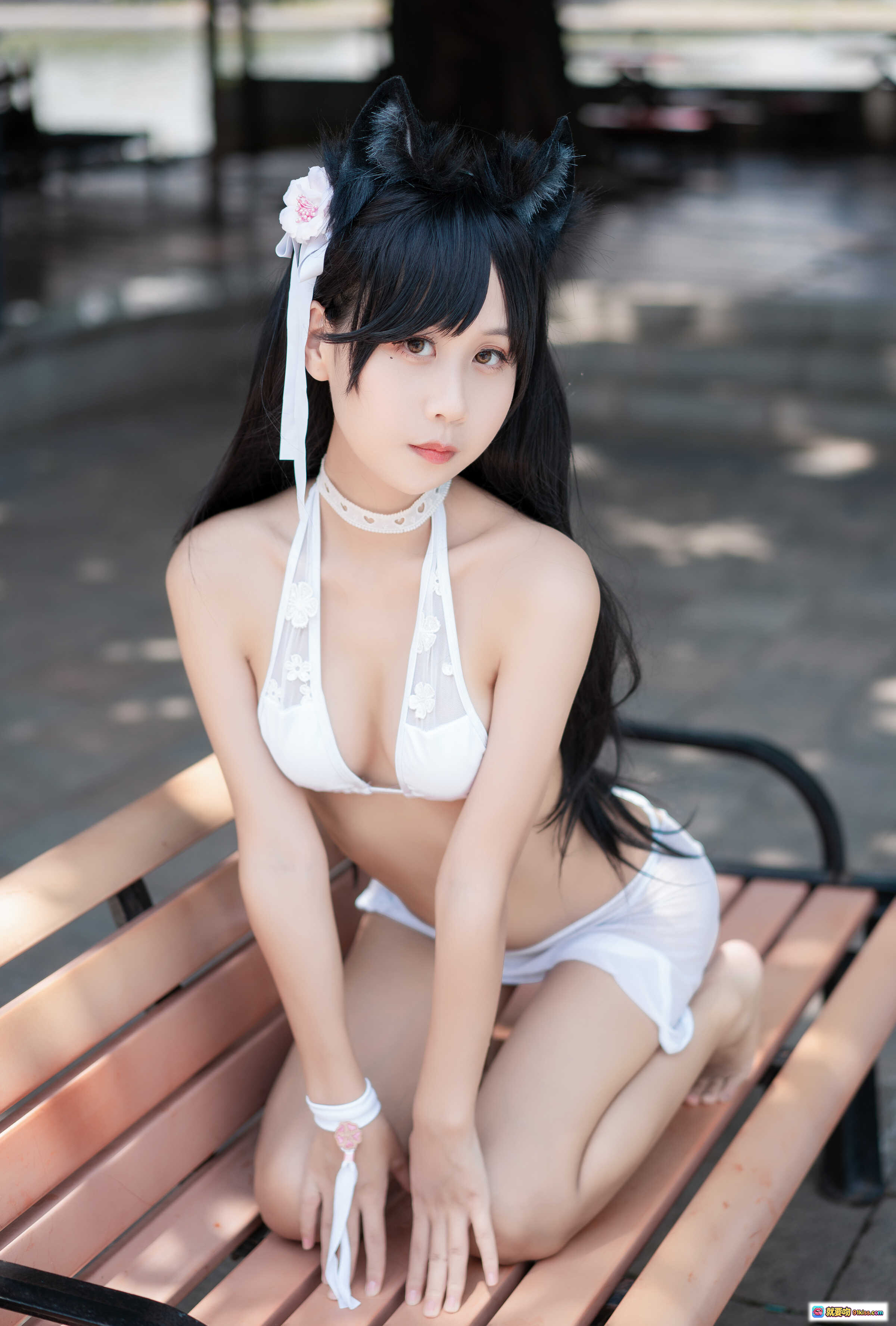 图片[7] - 萌芽儿o0爱宕泳装写真NO.006 白色比基尼海边性感美拍 30P高清图集 - 就要吻