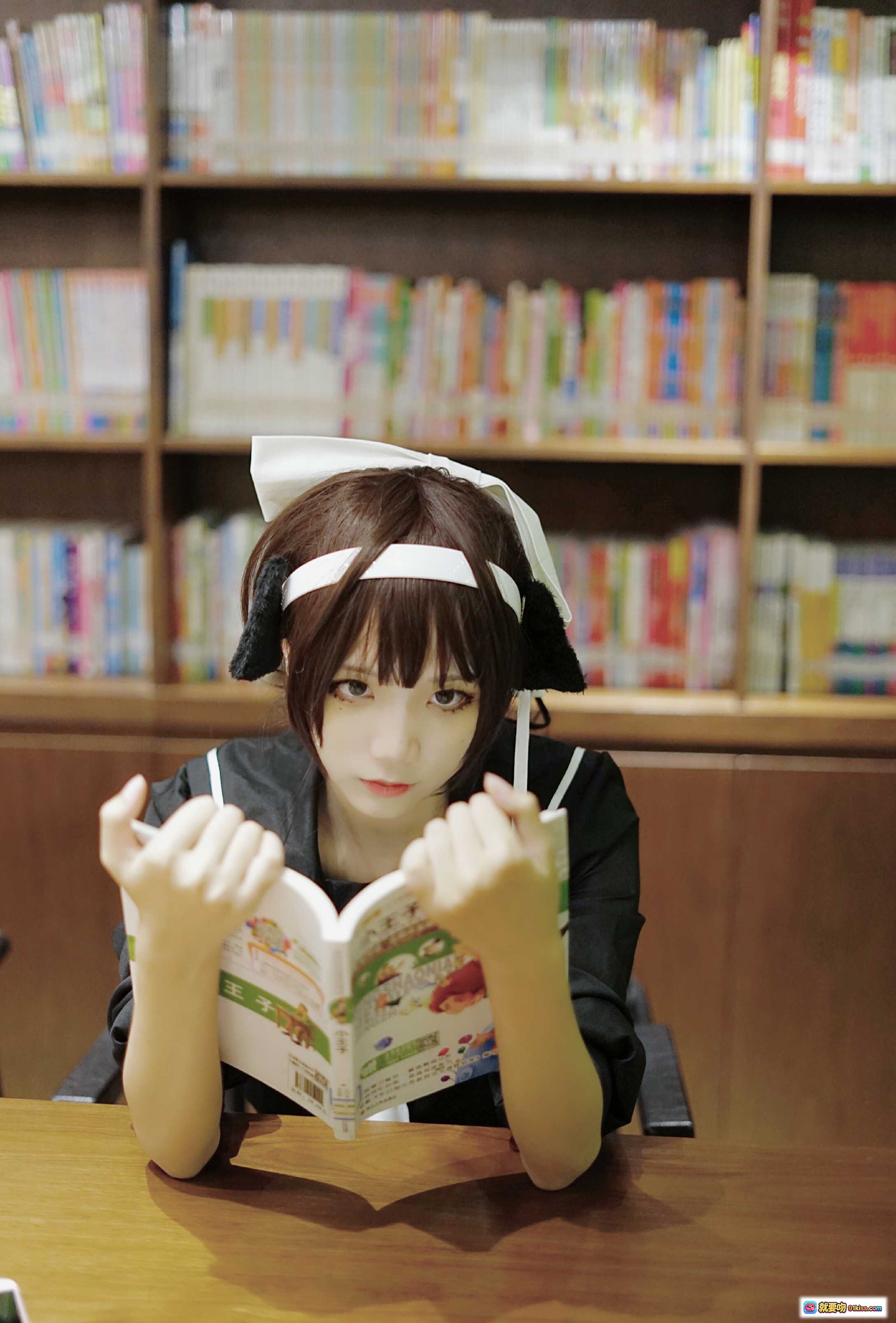 图片[2] - 五更百鬼NO.002碧蓝航线高雄黑装 Cosplay夜景 rooftop氛围感写真 14P高清图包 - 就要吻