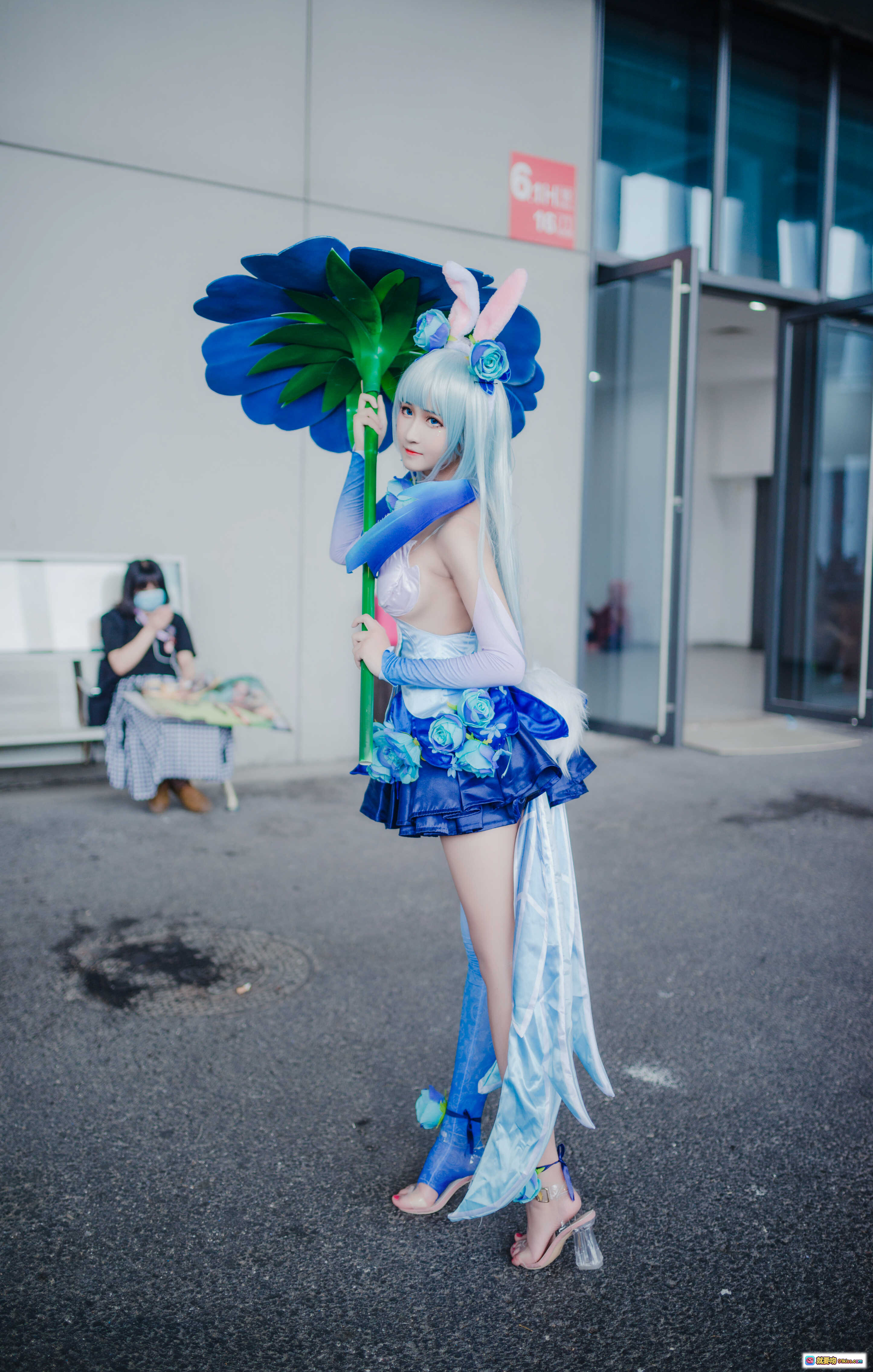 图片[7] - 花间舞公孙离cosplay蓝发兔耳少女持花杖唯美写真三度_69 NO.024高清图集 - 就要吻