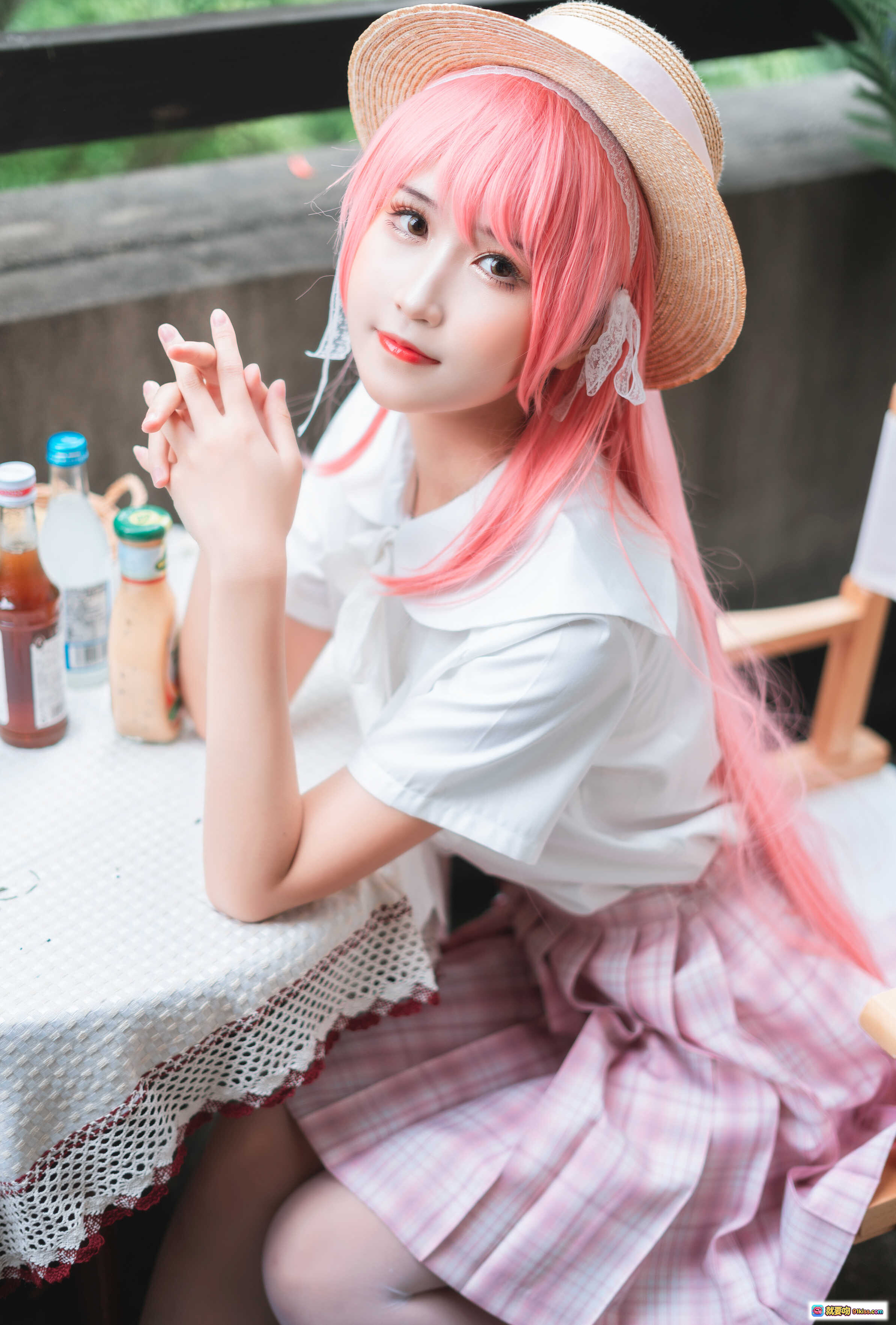 图片[7] - 三度_69 NO.053 双面恋人写真集 36P高清黑丝美腿蕾丝内衣性感私房照 红幕皮椅氛围感大片 - 就要吻