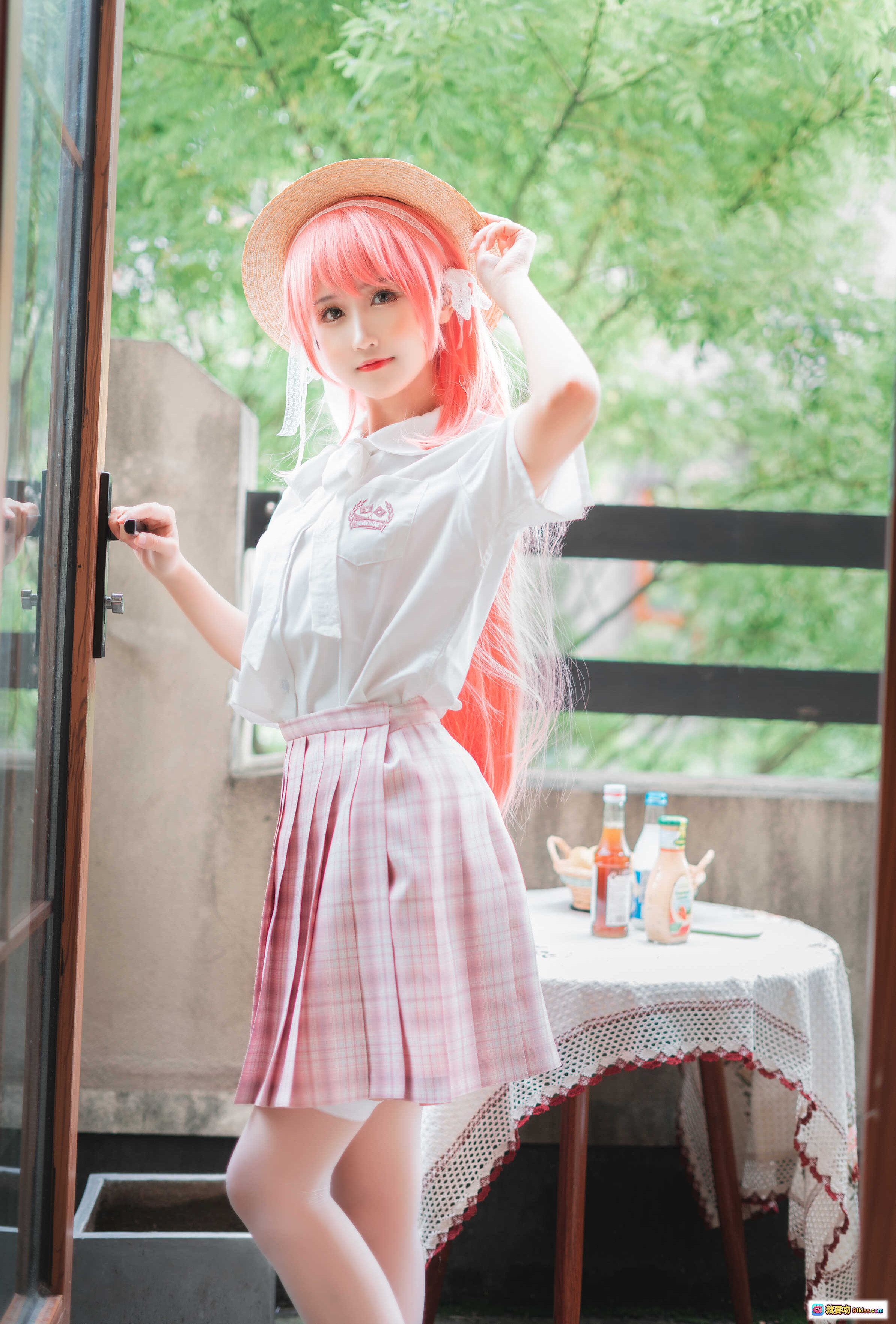 图片[5] - 三度_69 NO.053 双面恋人写真集 36P高清黑丝美腿蕾丝内衣性感私房照 红幕皮椅氛围感大片 - 就要吻