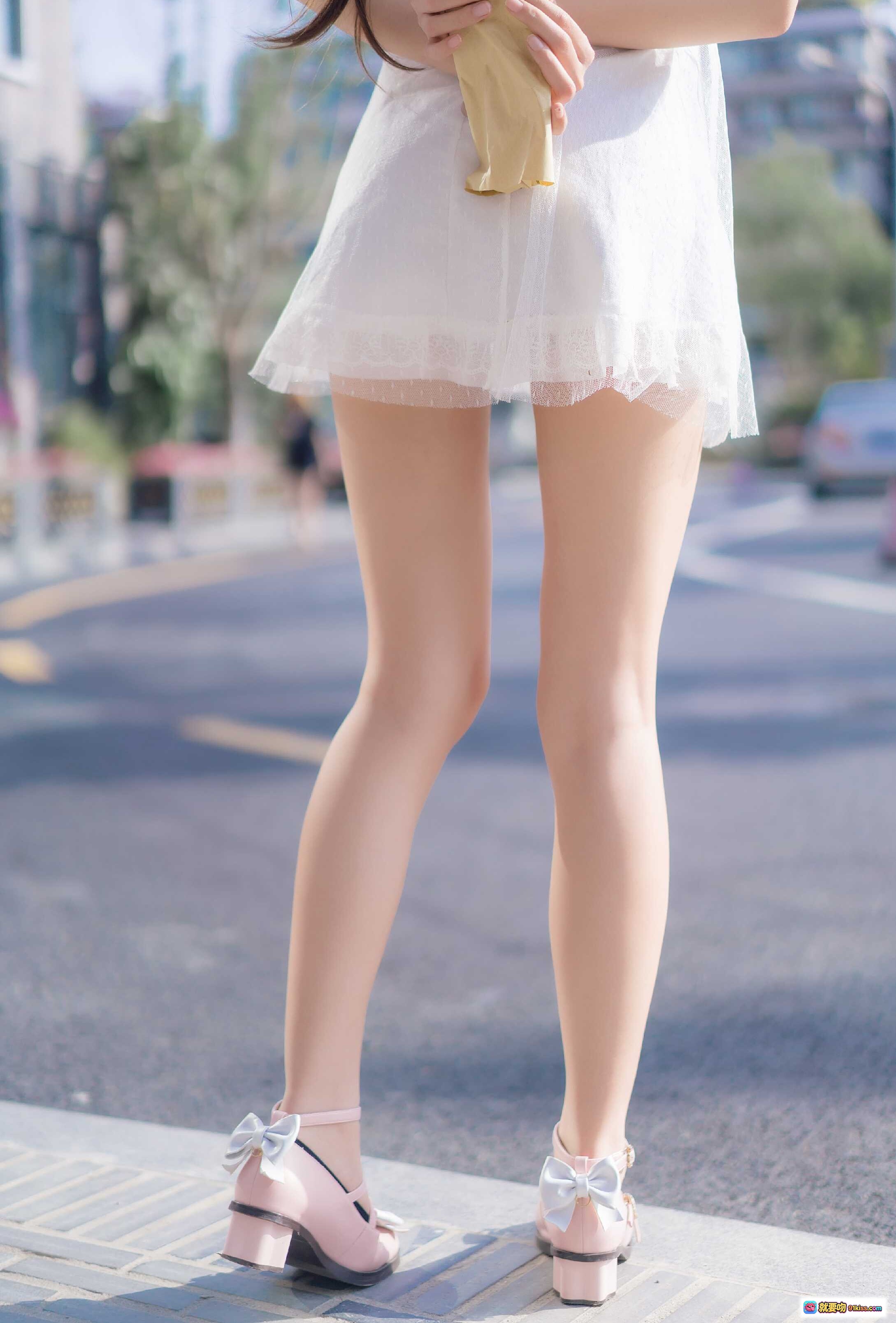 图片[8] - 五更百鬼NO.007日常双马尾少女 白裙蕾丝森系写真 奈良森林咖啡馆外拍清新风 - 就要吻