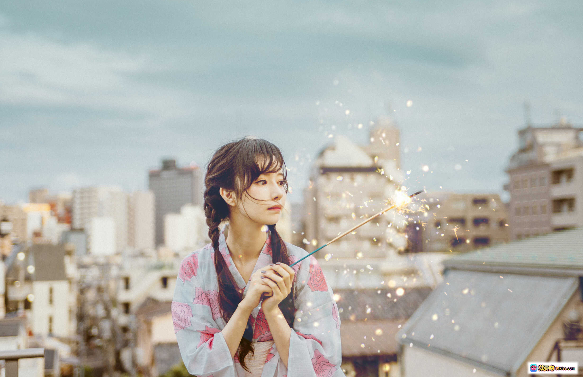 图片[9] - Shika小鹿鹿NO.075以夏之名真爱版｜和风浴衣少女手持烟花棒｜日系清新写真20P197MB - 就要吻