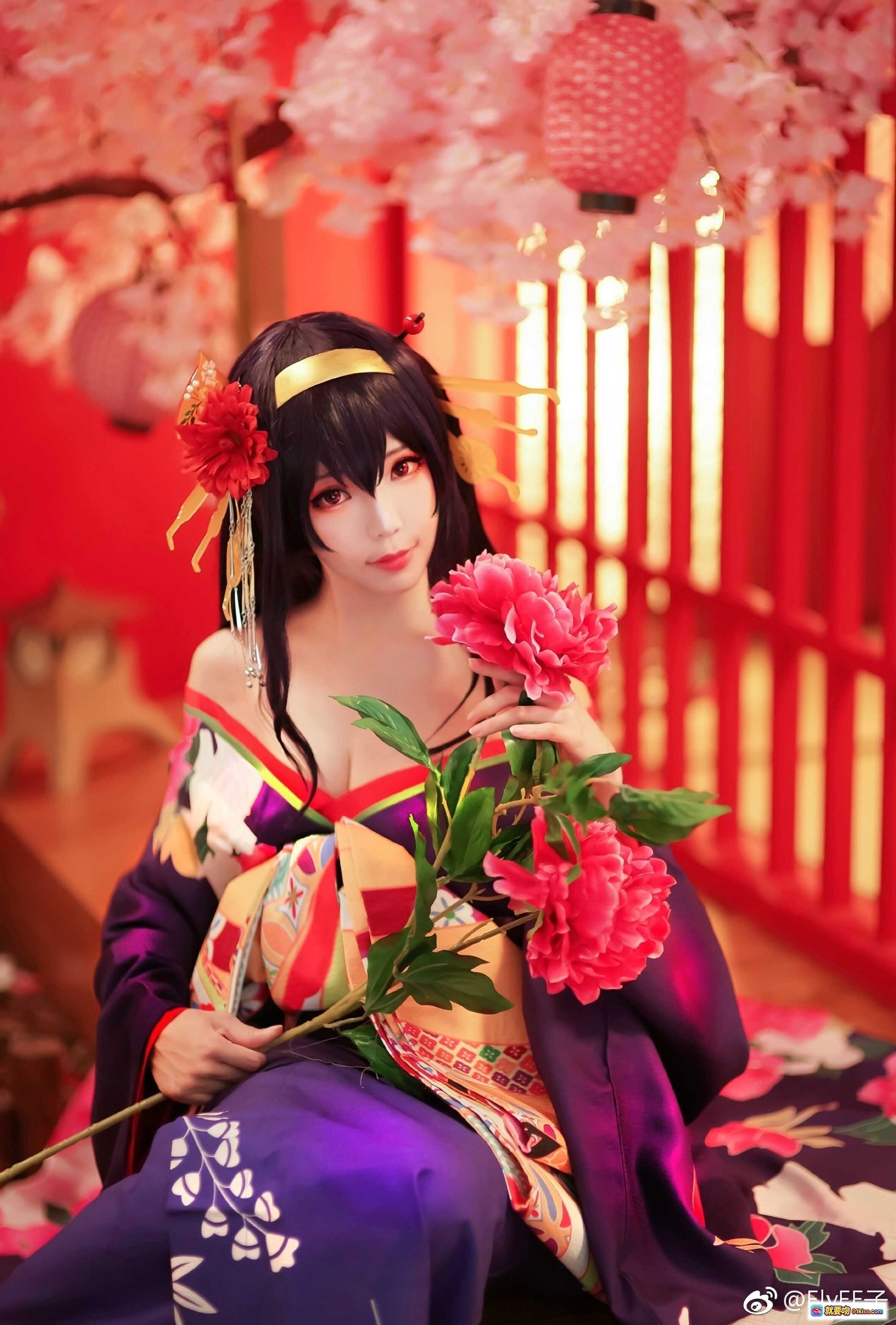 图片[2] - ElyEE子NO.034洛丽塔女仆装写真｜甜美红发少女手持茶壶｜复古咖啡馆氛围感拍照｜日系软妹风Cosplay造型 - 就要吻