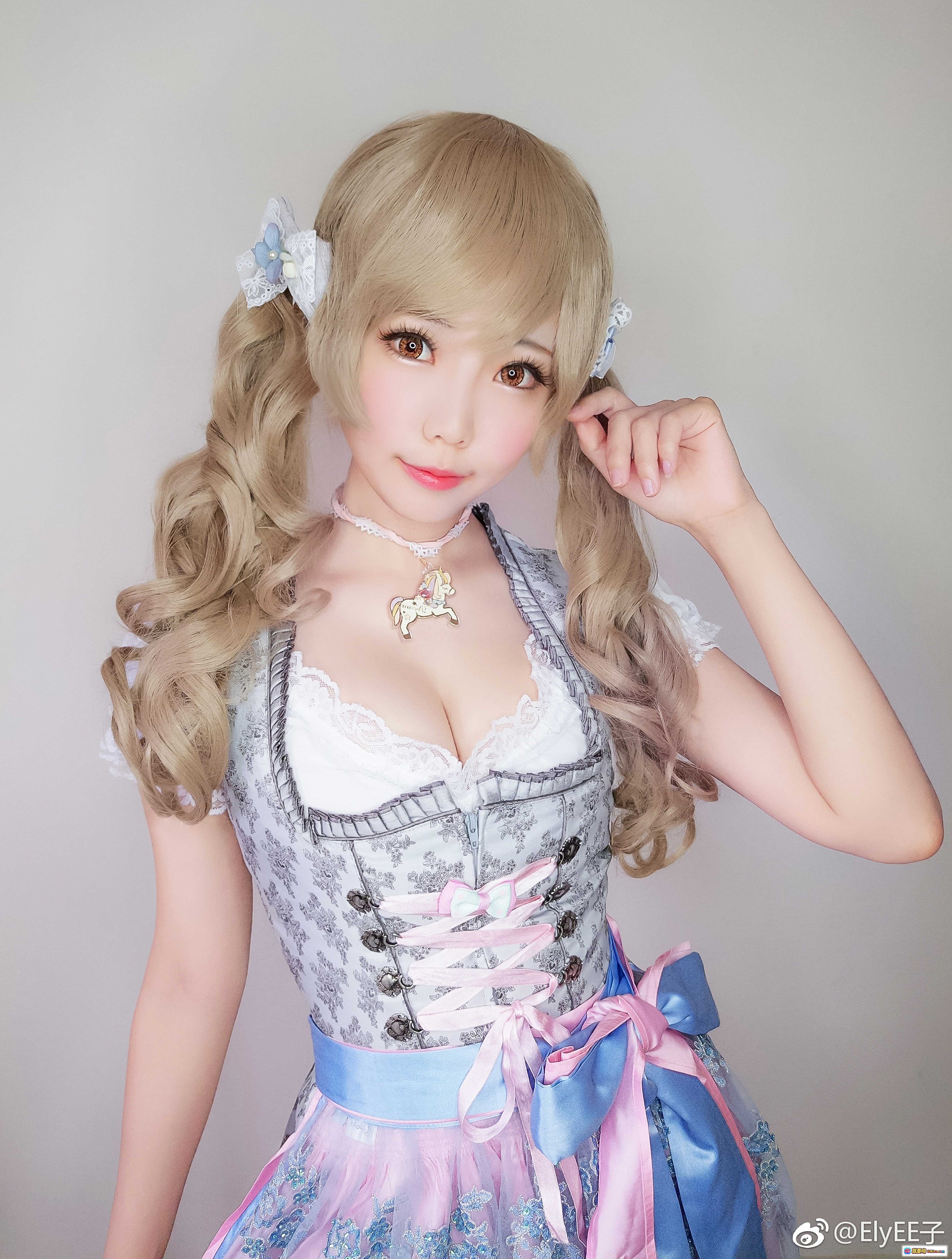 图片[5] - ElyEE子NO.034洛丽塔女仆装写真｜甜美红发少女手持茶壶｜复古咖啡馆氛围感拍照｜日系软妹风Cosplay造型 - 就要吻