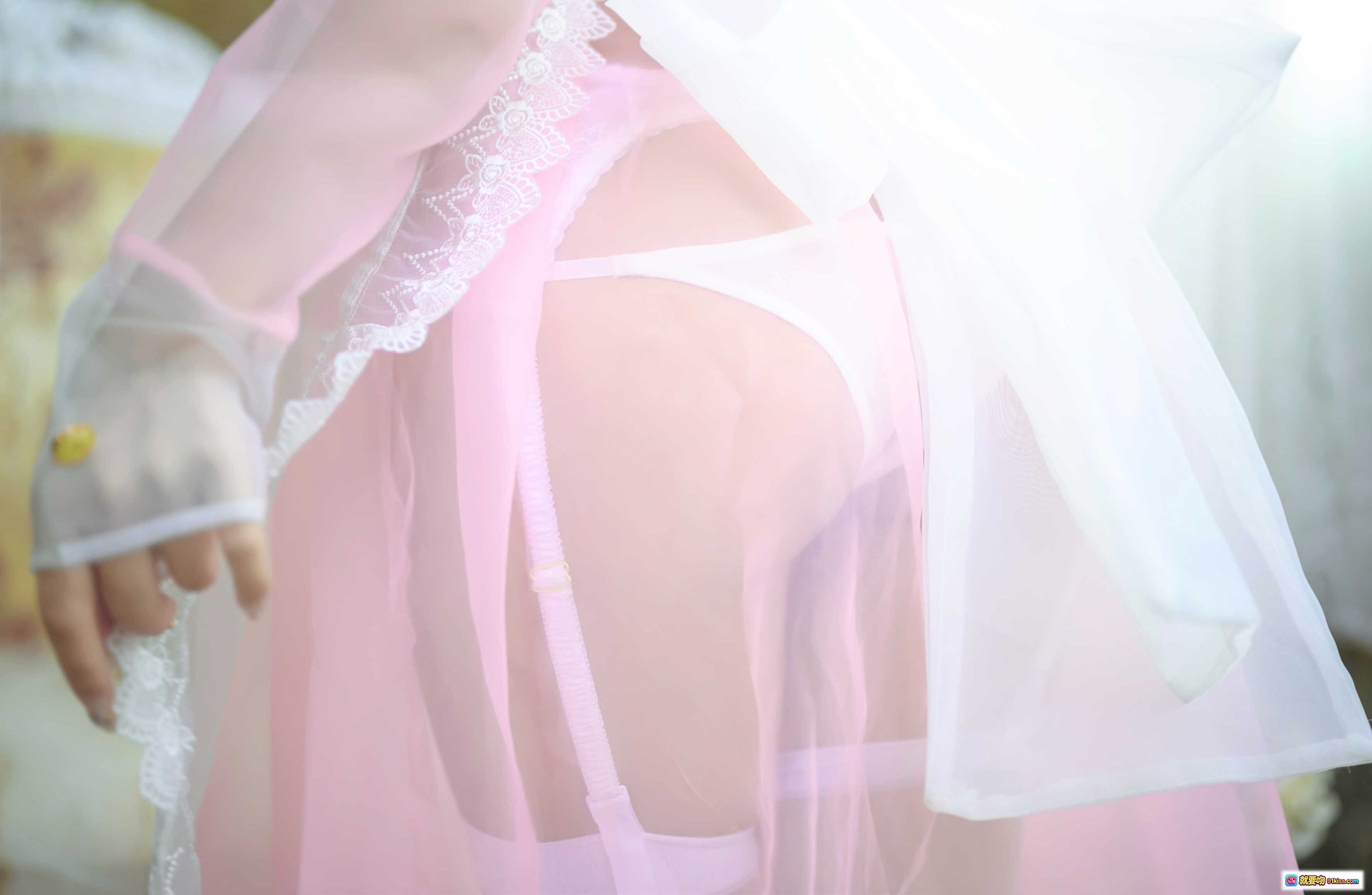 图片[2] - 鬼畜瑶NO.021透明女仆装写真 40P高清蕾丝透视粉白系性感私房美图 - 就要吻