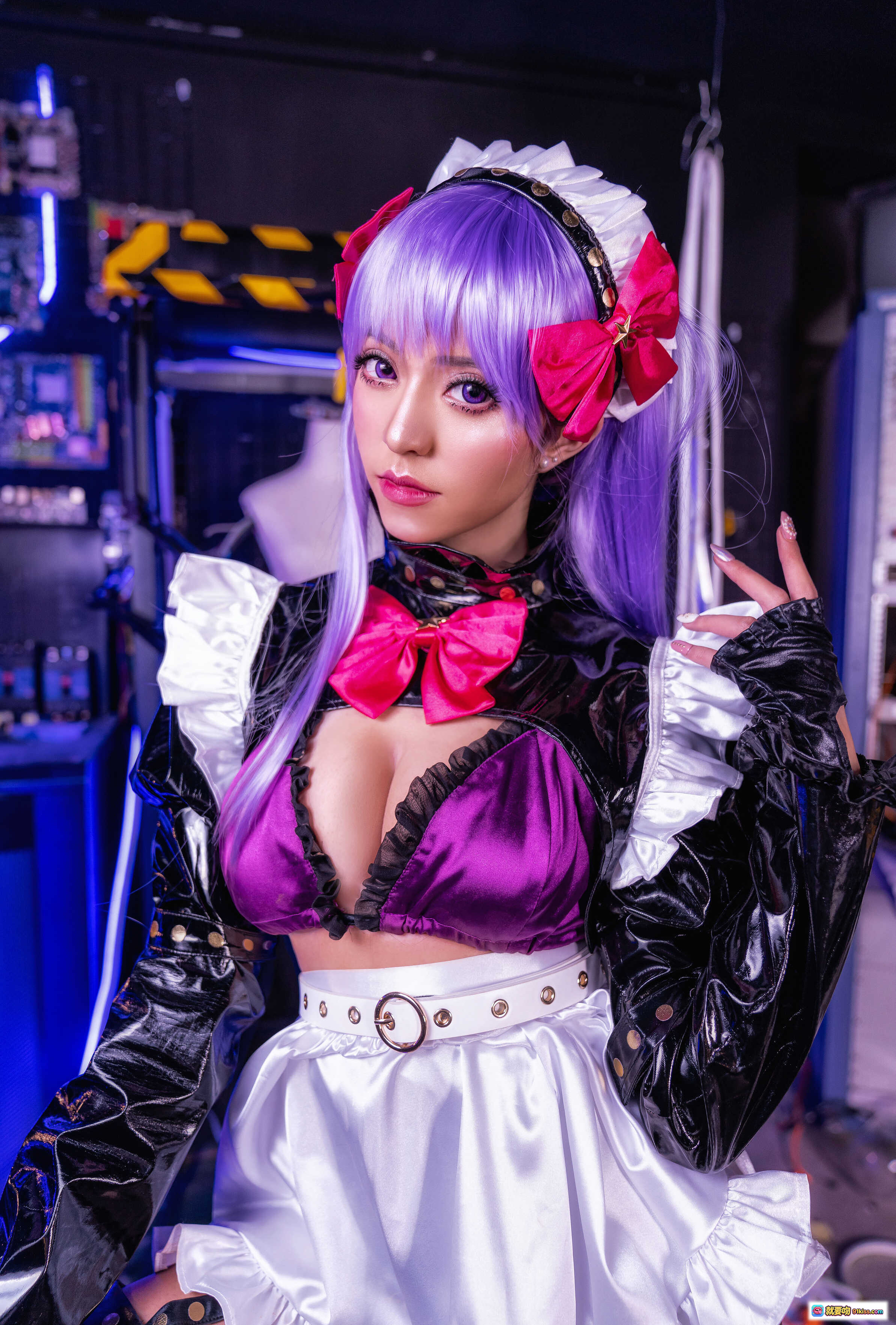 Kettoe NO.002 Fate/BB 紫发女仆装Cosplay 精致妆容 洛丽塔风格 12P高清图集 - 就要吻