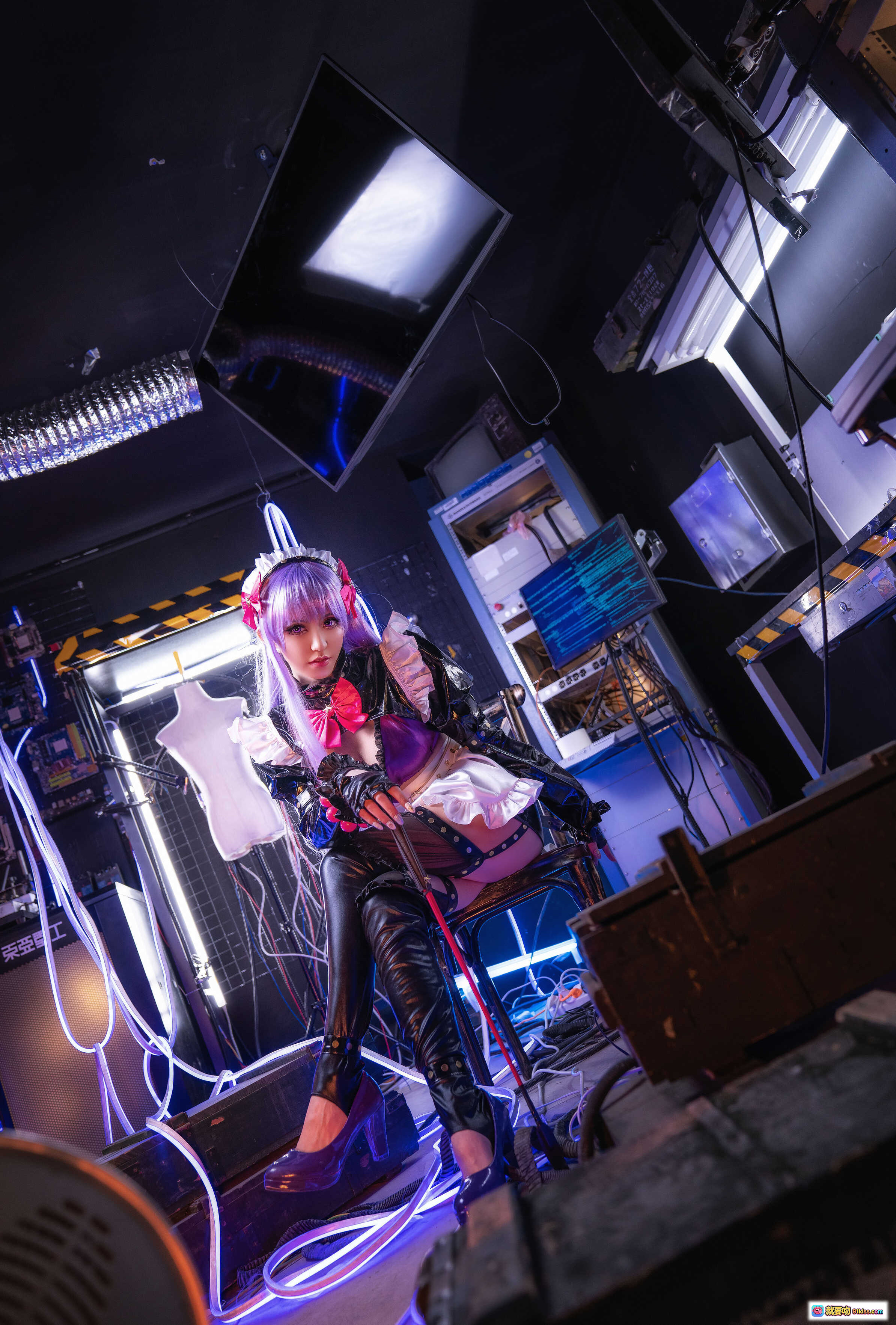 图片[3] - Kettoe NO.002 Fate/BB 紫发女仆装Cosplay 精致妆容 洛丽塔风格 12P高清图集 - 就要吻