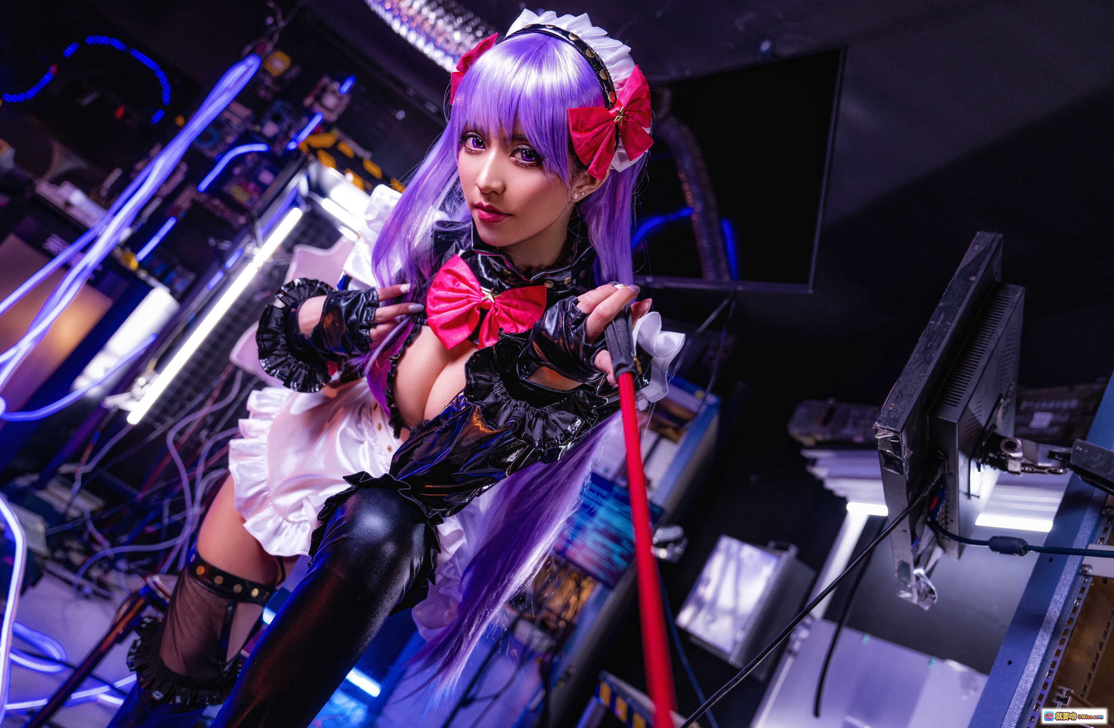图片[8] - Kettoe NO.002 Fate/BB 紫发女仆装Cosplay 精致妆容 洛丽塔风格 12P高清图集 - 就要吻