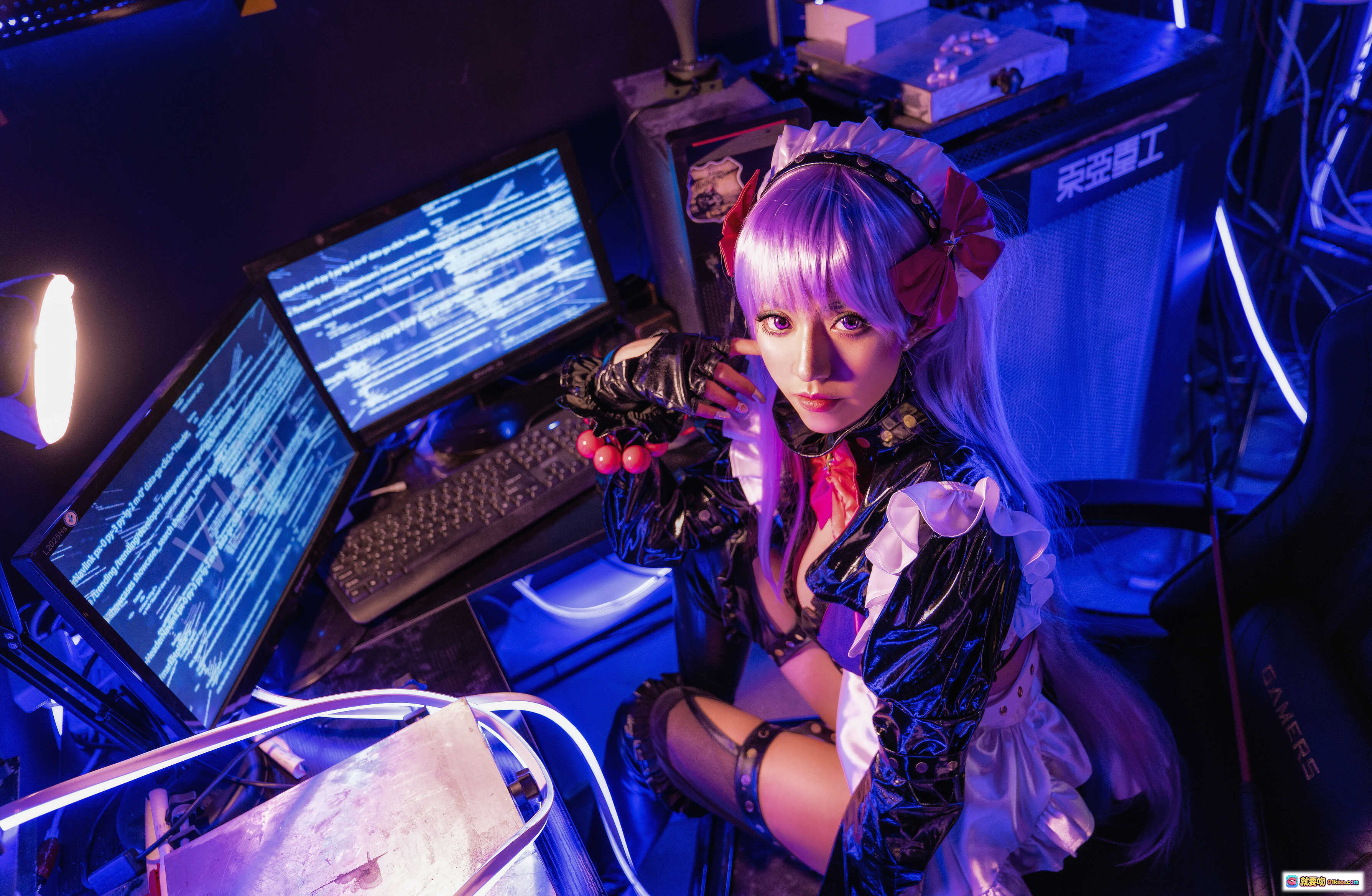图片[7] - Kettoe NO.002 Fate/BB 紫发女仆装Cosplay 精致妆容 洛丽塔风格 12P高清图集 - 就要吻