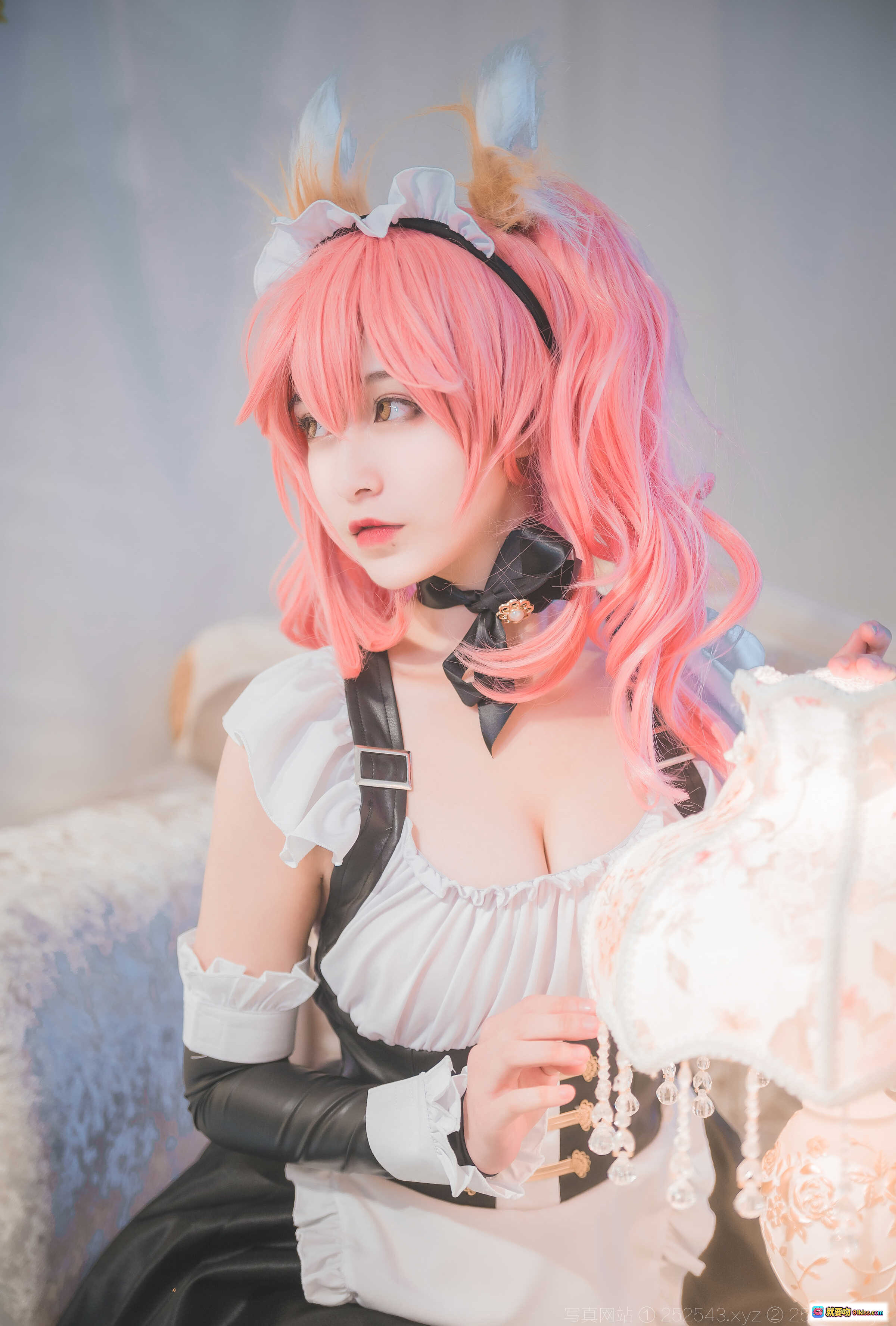 图片[9] - 玉藻前女仆cosplay粉发猫耳黑丝美腿写真集 铁板烧鬼舞w NO.015 29P高清图包 - 就要吻