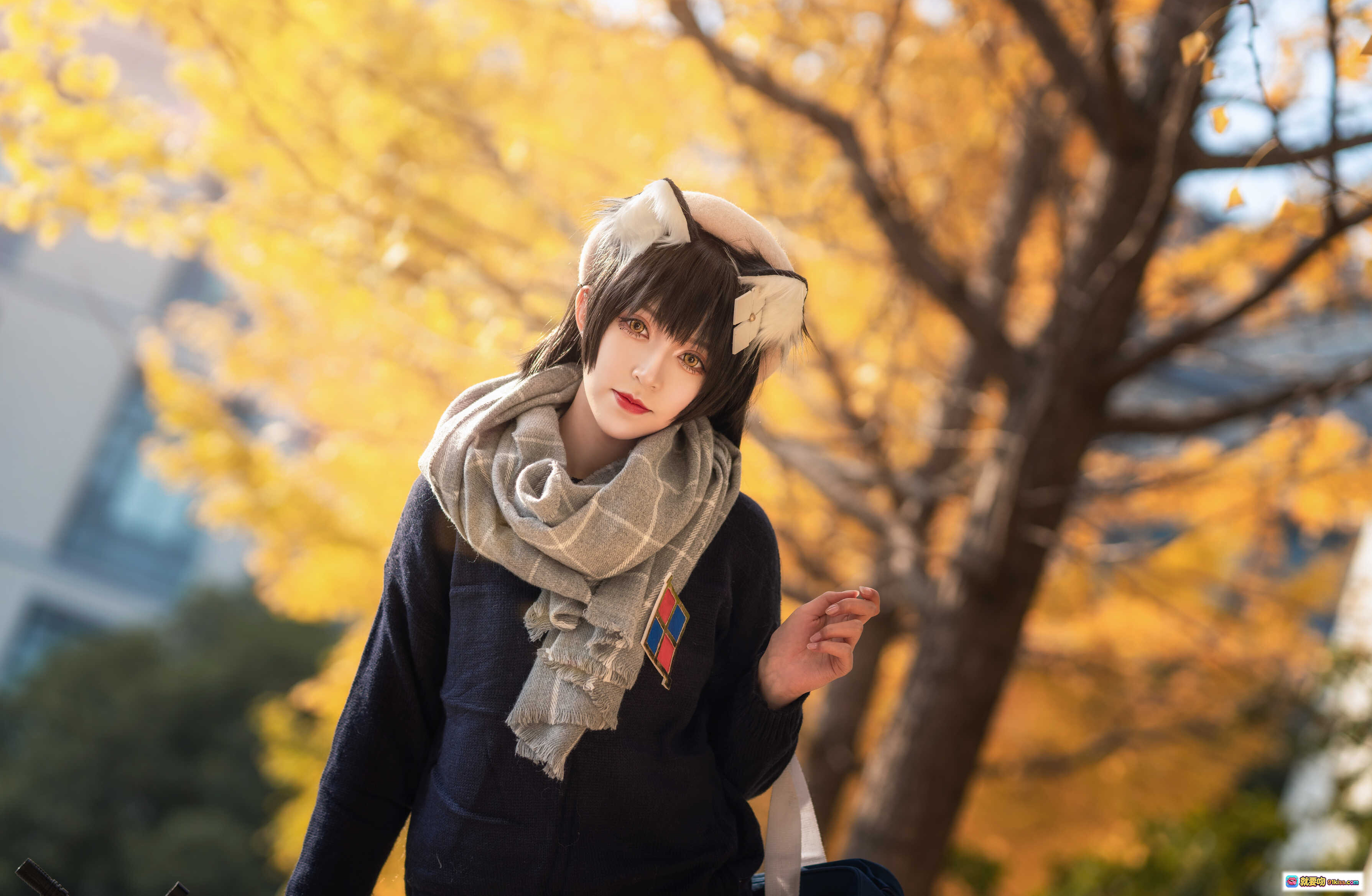 图片[10] - Kettoe NO.011 95式纯白毕业季cos写真 | 秋日窗边少女 | 猫耳发饰格纹裙 | 校园风氛围感美图 - 就要吻