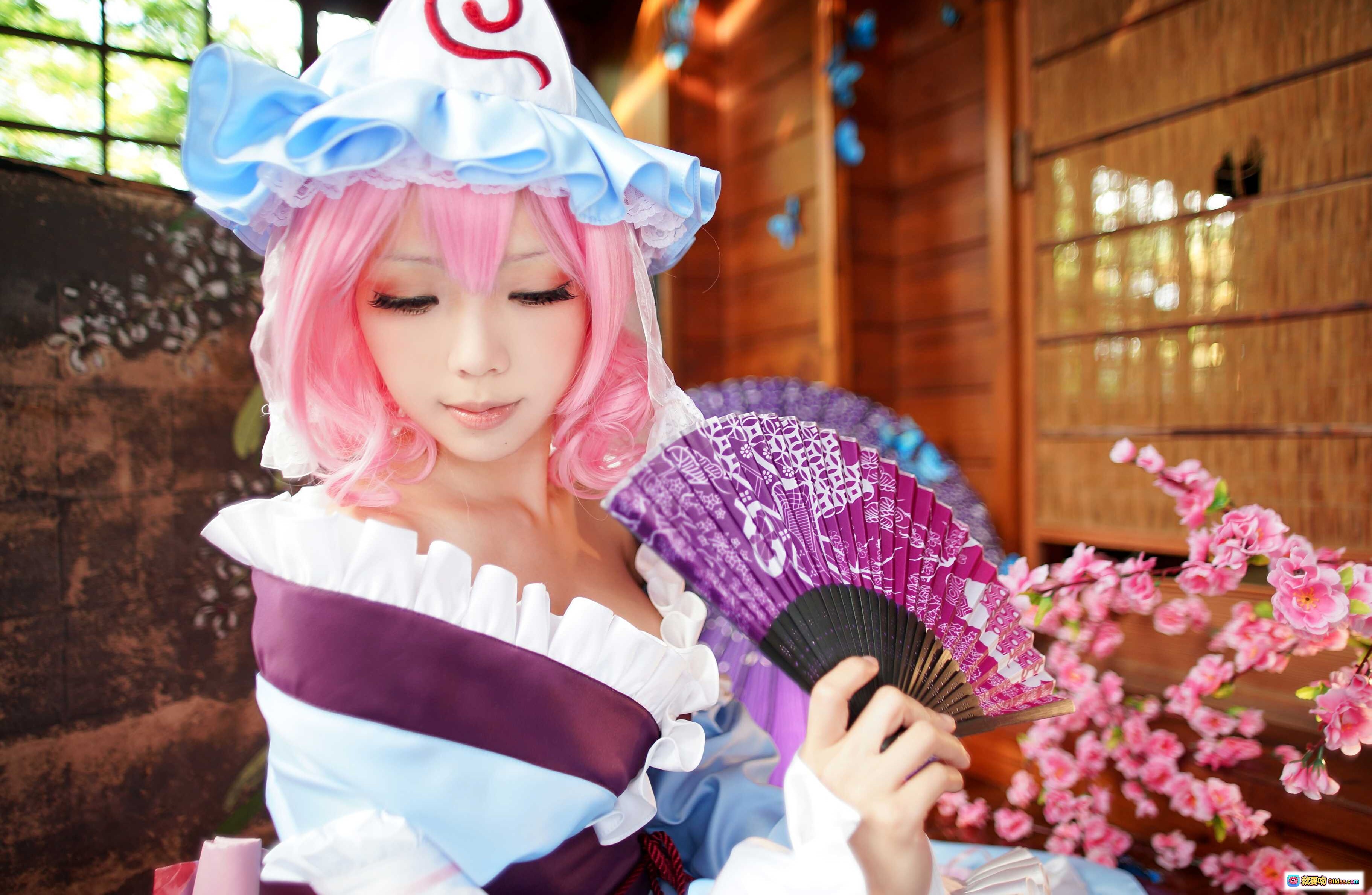 图片[4] - ElyEE子NO.033 白色蕾丝手套 粉紫花海背景 甜美洛丽塔风格 手部特写 柔光梦幻氛围 - 就要吻