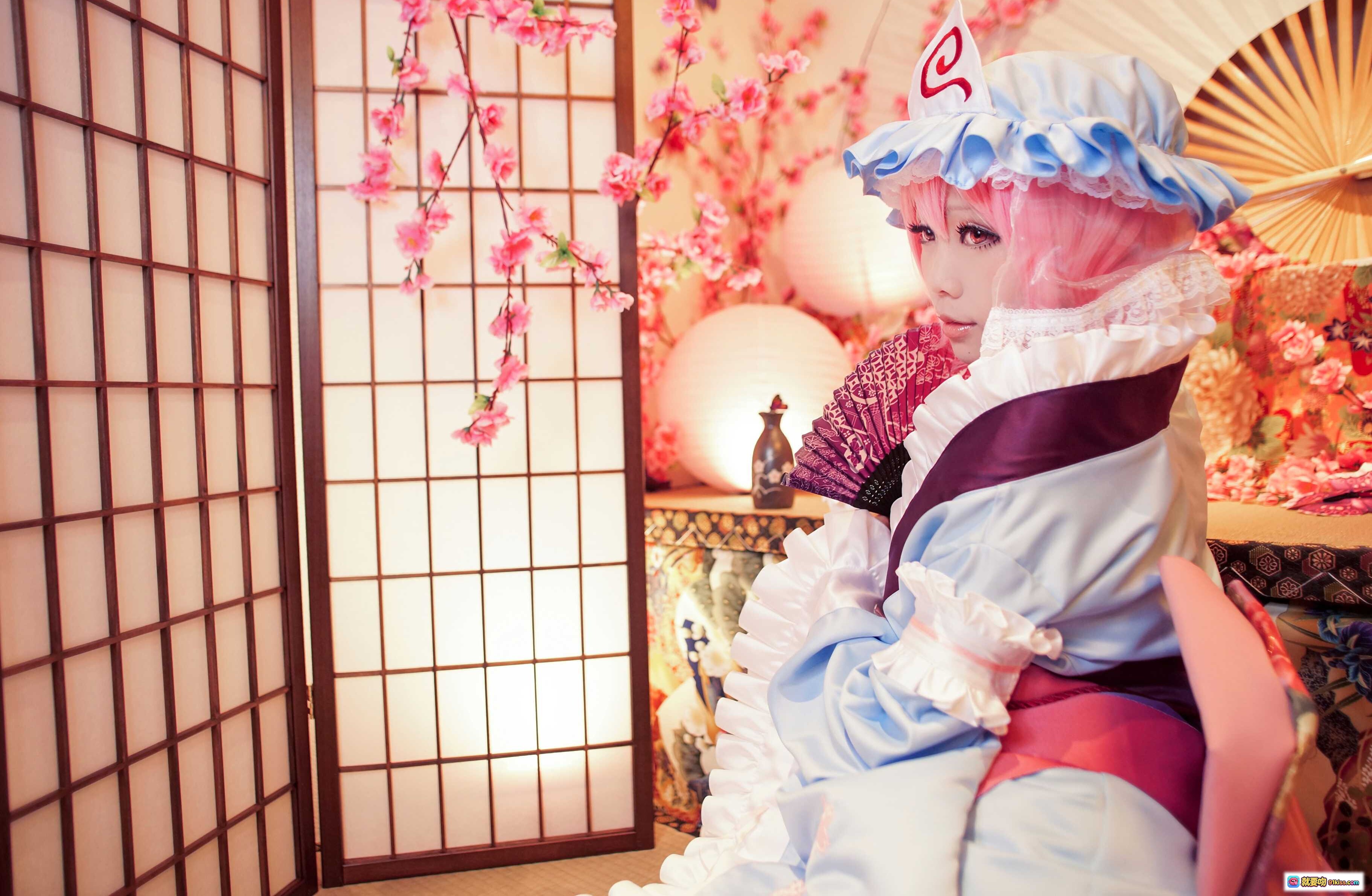 图片[6] - ElyEE子NO.033 白色蕾丝手套 粉紫花海背景 甜美洛丽塔风格 手部特写 柔光梦幻氛围 - 就要吻