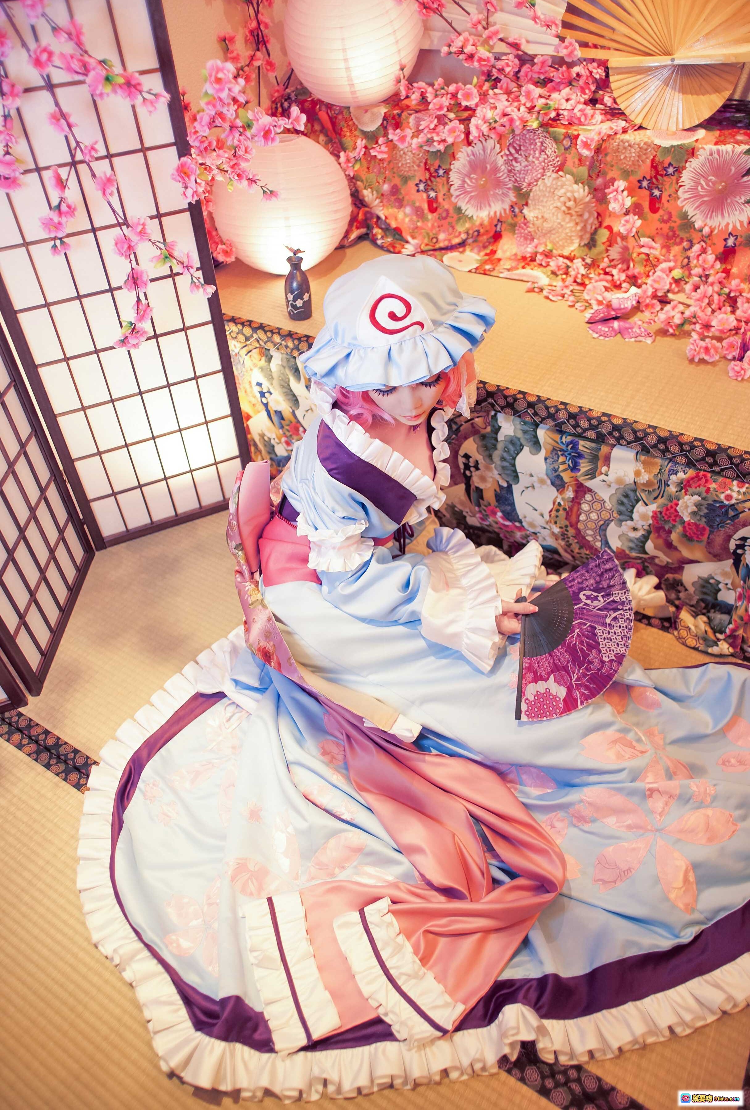 图片[7] - ElyEE子NO.033 白色蕾丝手套 粉紫花海背景 甜美洛丽塔风格 手部特写 柔光梦幻氛围 - 就要吻