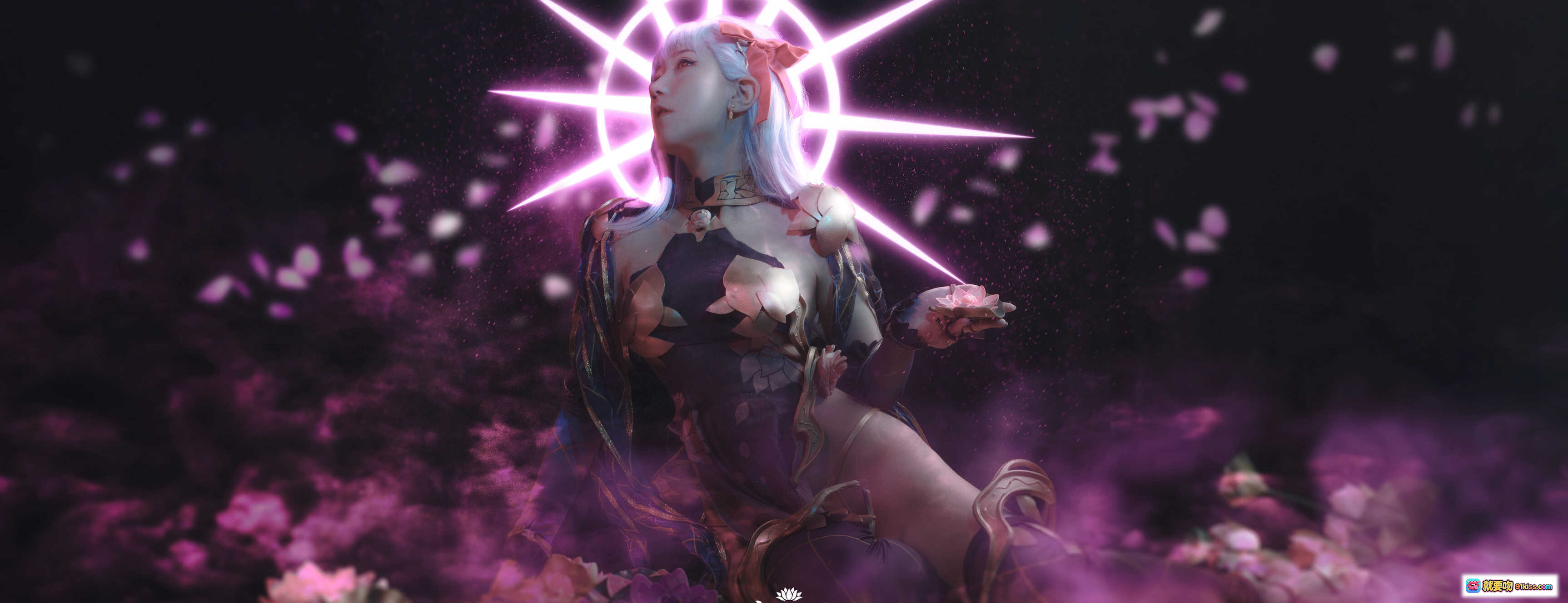 图片[9] - 蓝小沂KiKi NO.06 爱もてかれるは恋無きなり 16P 182MB 精美cosplay 紫粉光影 花纹装饰 手部特写 时尚造型 - 就要吻