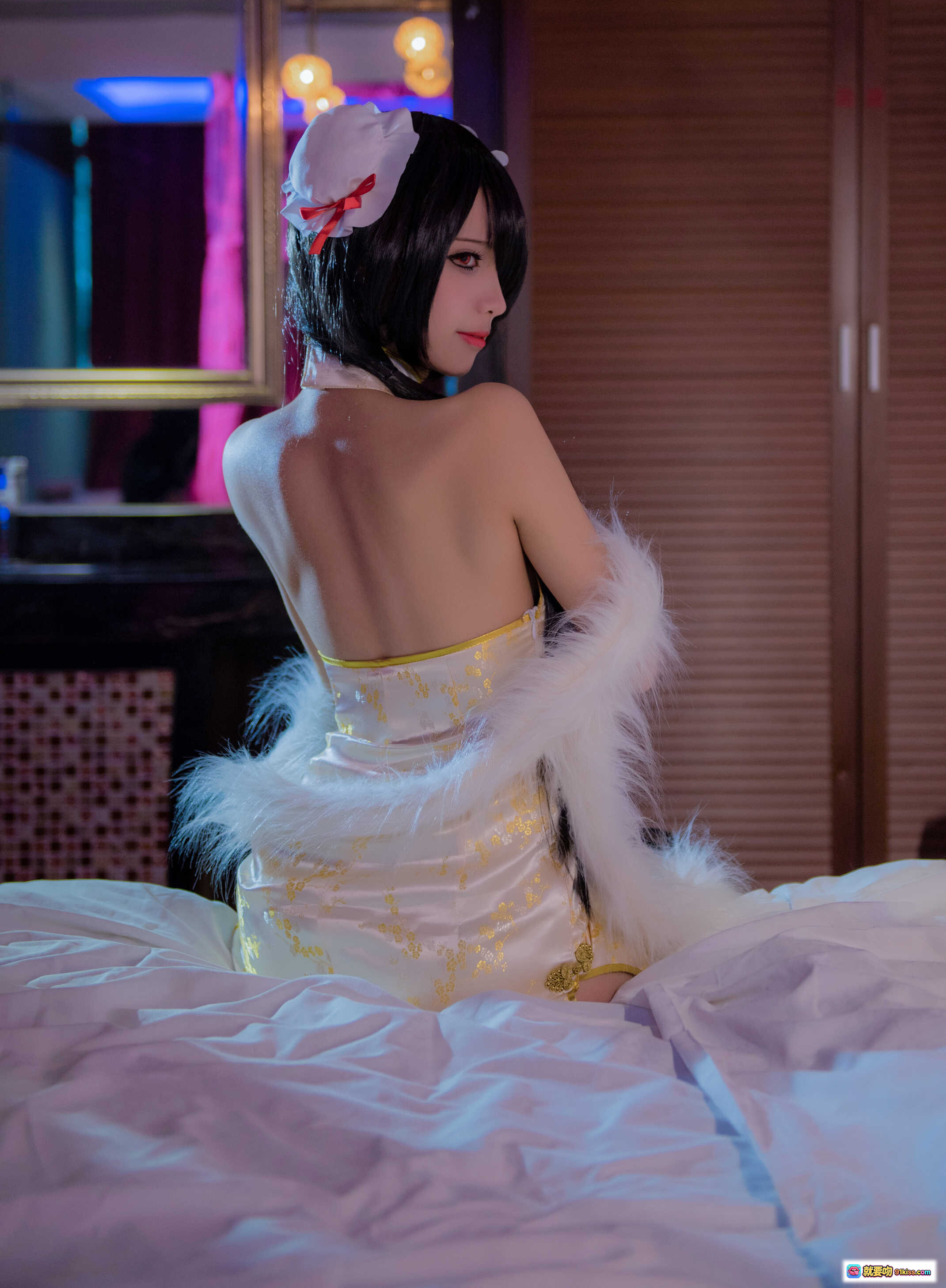 图片[4] - 青青子Js NO.010 时崎狂三 Cosplay 美图 – 黑发红瞳女仆装 优雅姿态 高清写真 11P-61M - 就要吻
