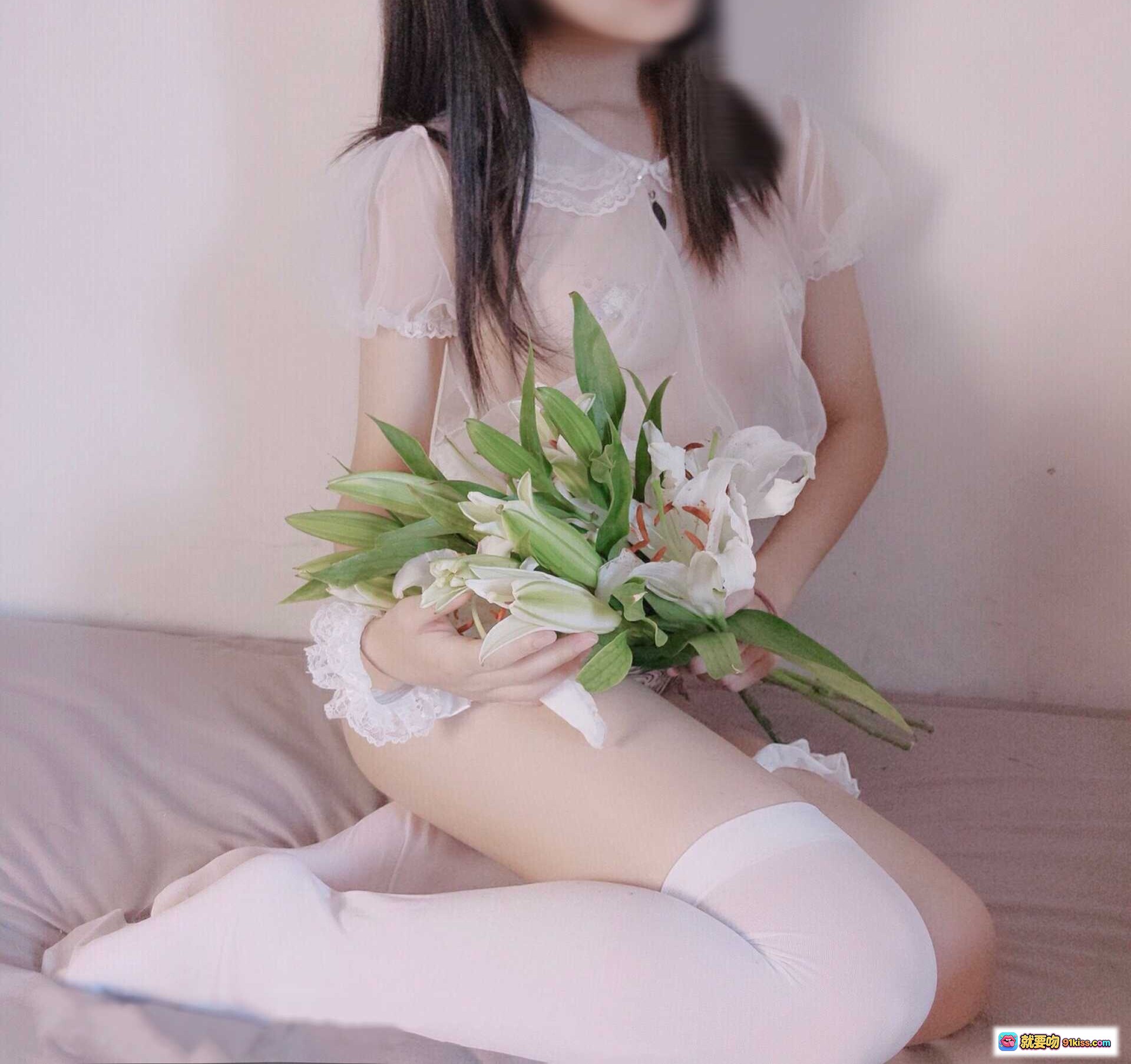 图片[2] - 黑川NO.053鹤子双人写真 甜美蕾丝内衣 情侣亲密互动 私房摄影 57P高清图集 - 就要吻