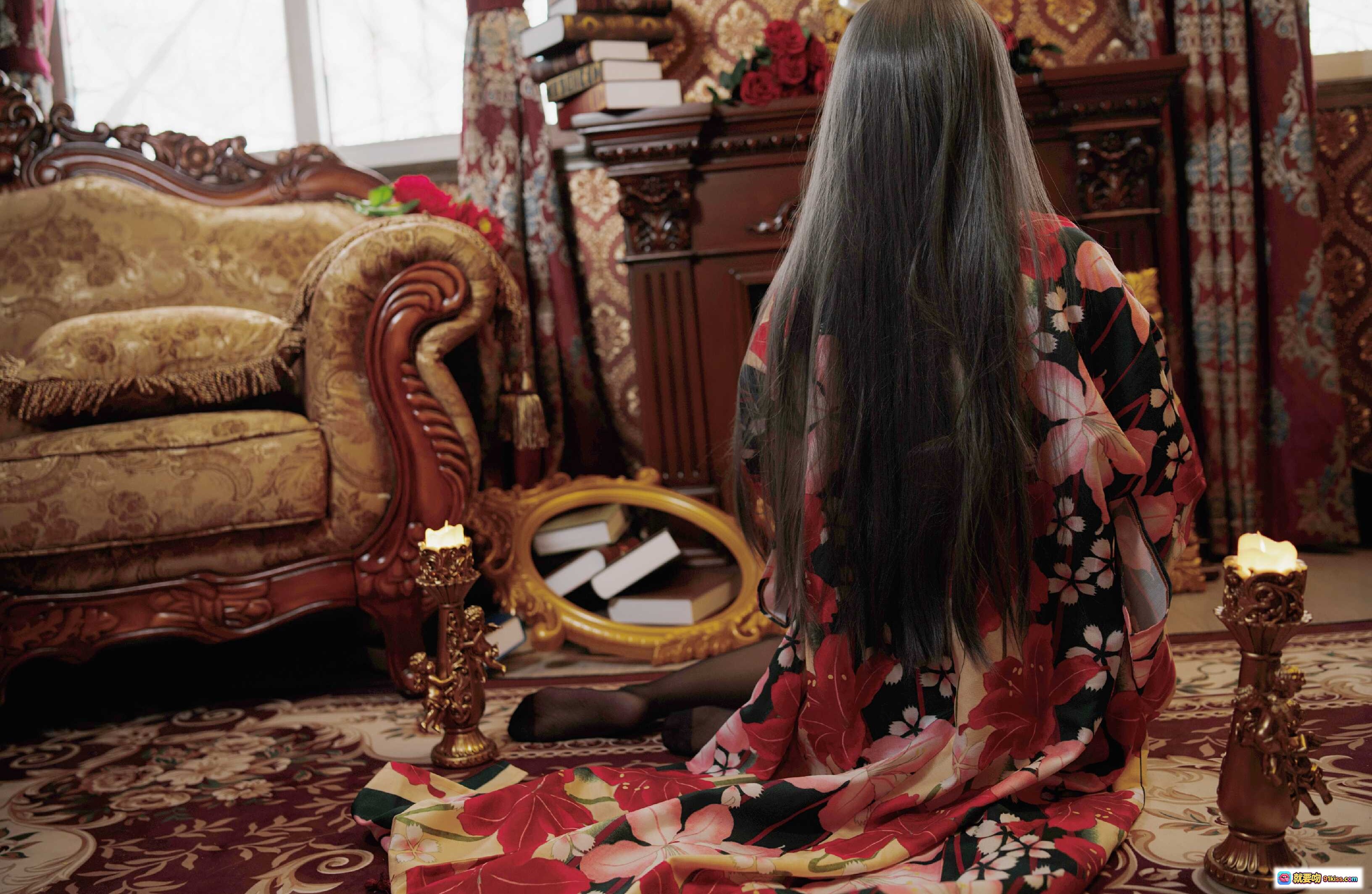 图片[5] - 樱岛麻衣兔女郎写真 | 黑丝美腿 | 和风花裙 | 五更百鬼NO.020 | 38P高清图集 - 就要吻