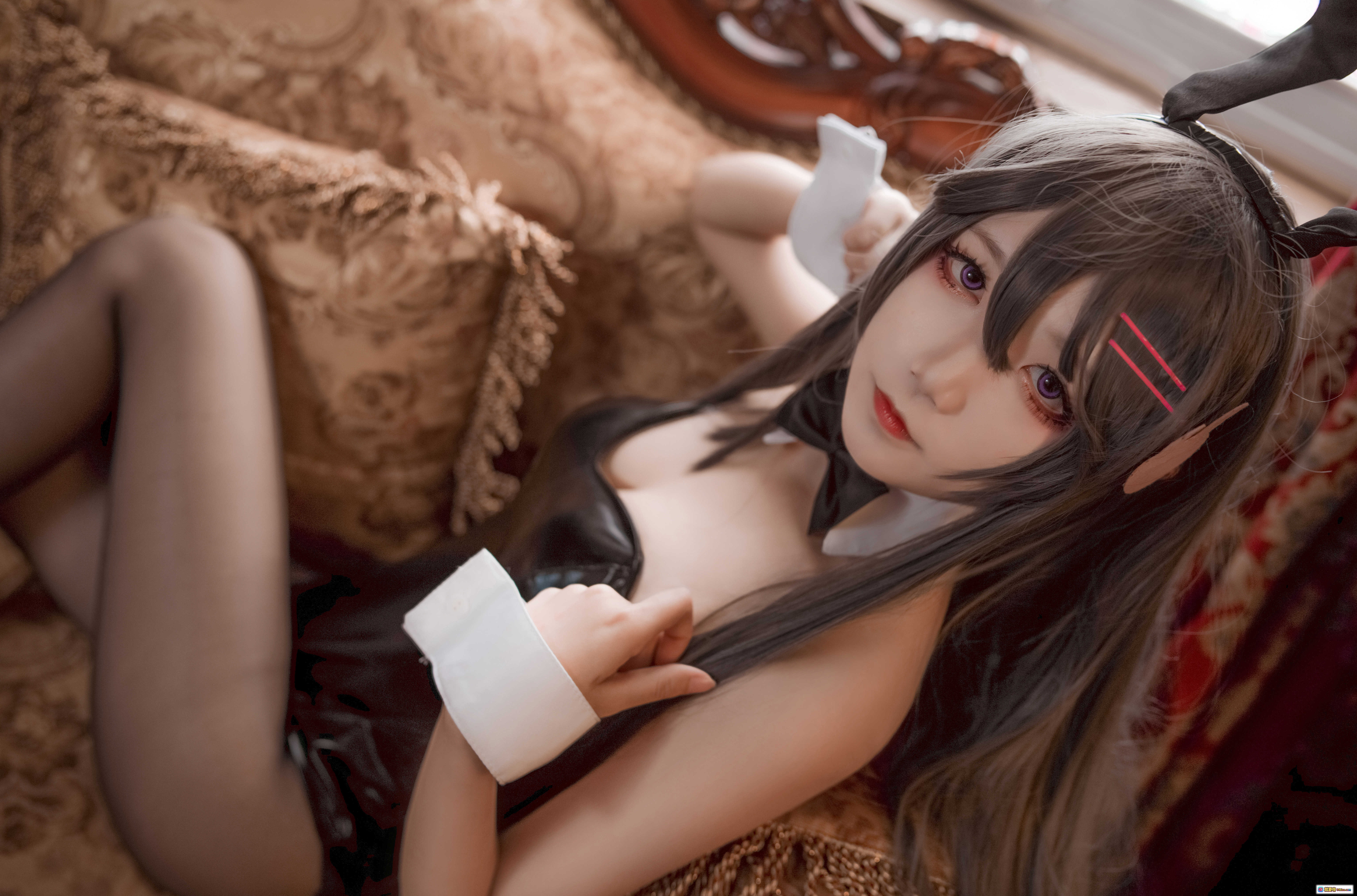 图片[3] - 樱岛麻衣兔女郎写真 | 黑丝美腿 | 和风花裙 | 五更百鬼NO.020 | 38P高清图集 - 就要吻