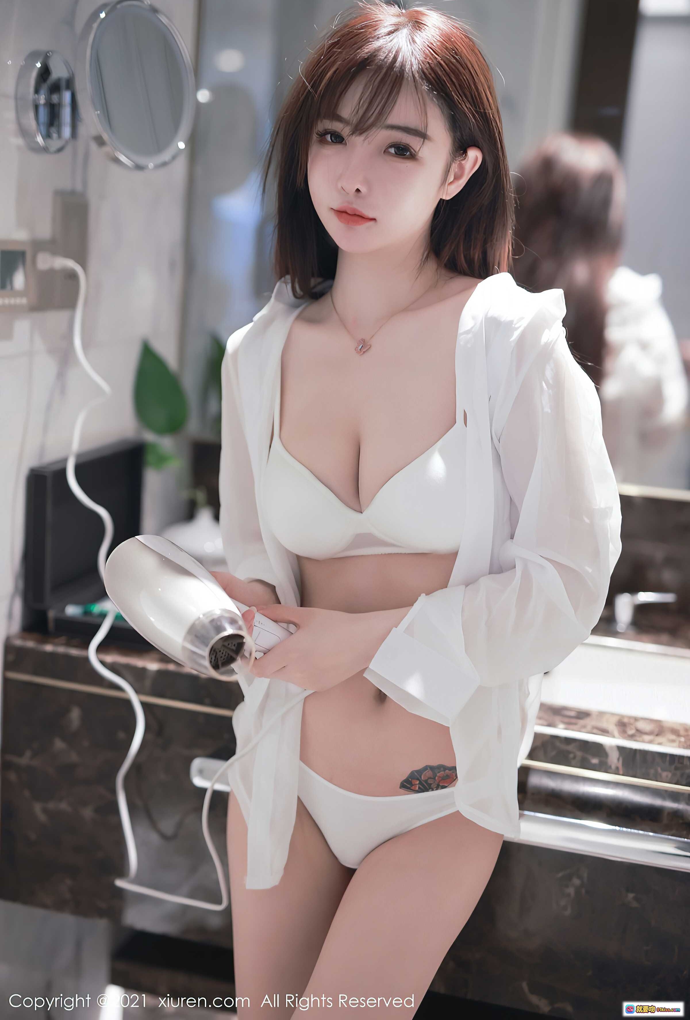 图片[7] - 南初妹妹白色透视衬衫浴室写真 | 秀人网2021.02.01 No.3064 | 优雅性感私房风 - 就要吻