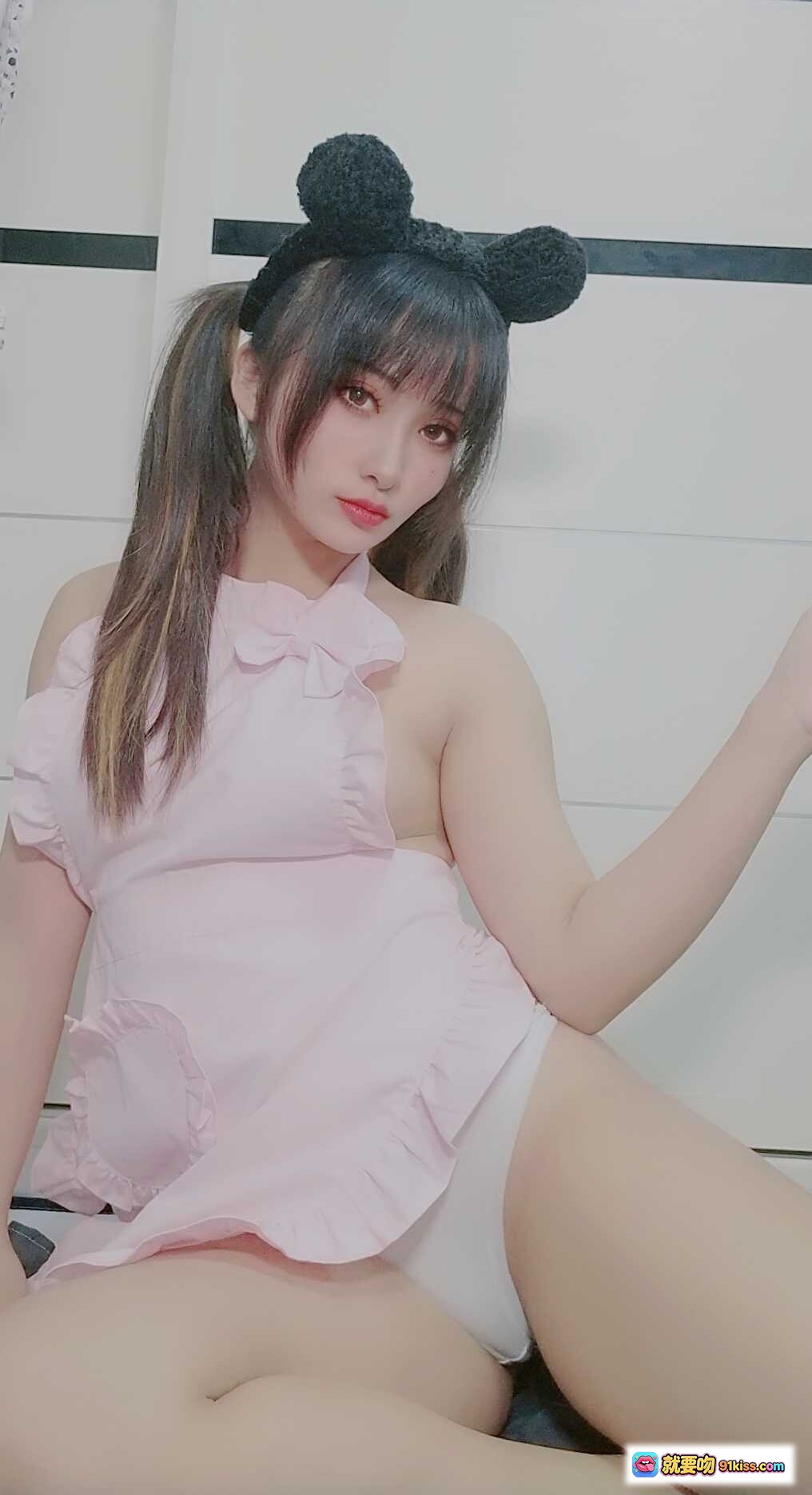 图片[5] - 洛璃 LoLiSAMA NO.004 猫耳发箍粉色围裙性感写真 95P高清图集 - 就要吻