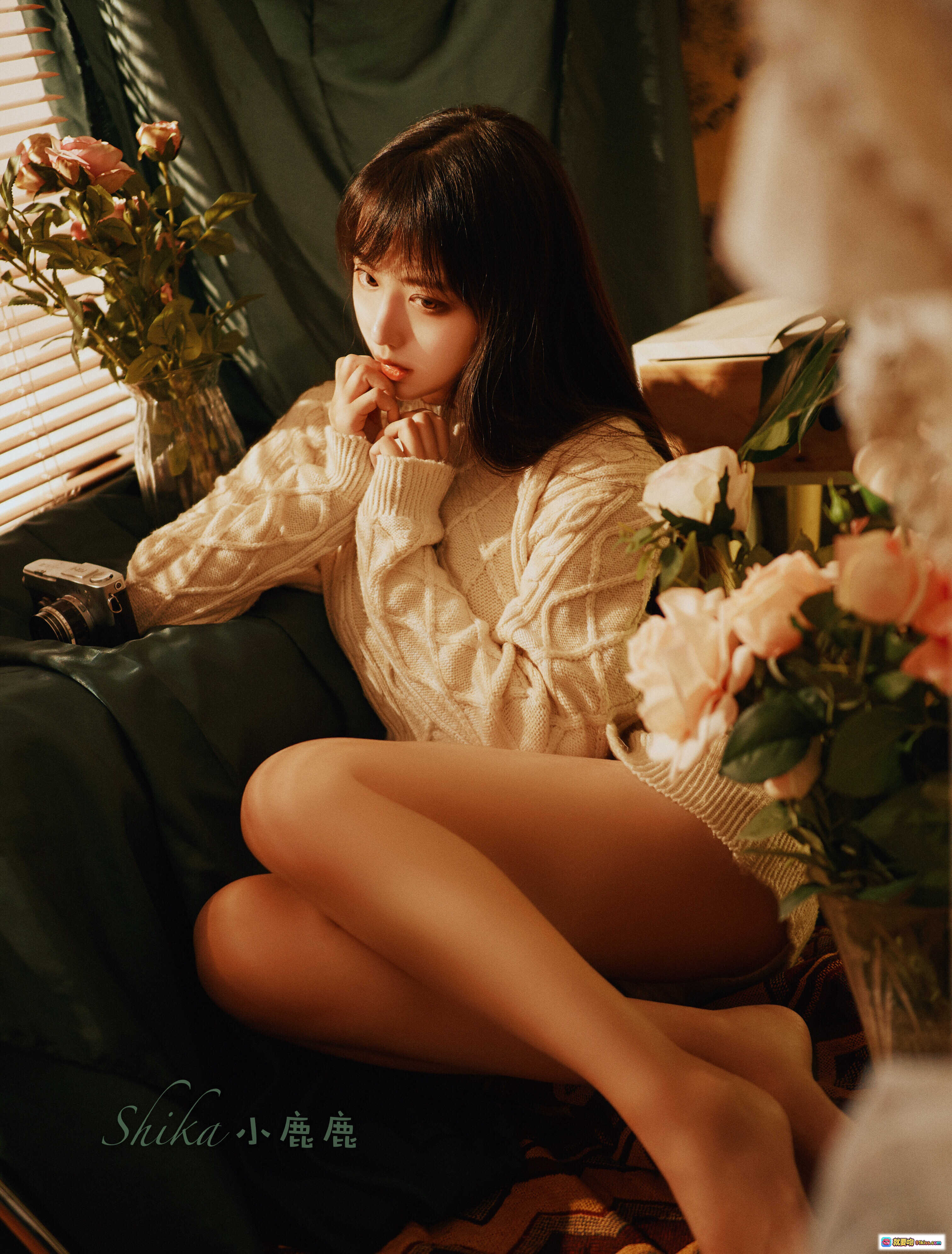 图片[10] - Shika小鹿鹿NO.002私房写真23P190M 20万粉丝福利 背影光影性感内衣居家氛围感摄影 - 就要吻