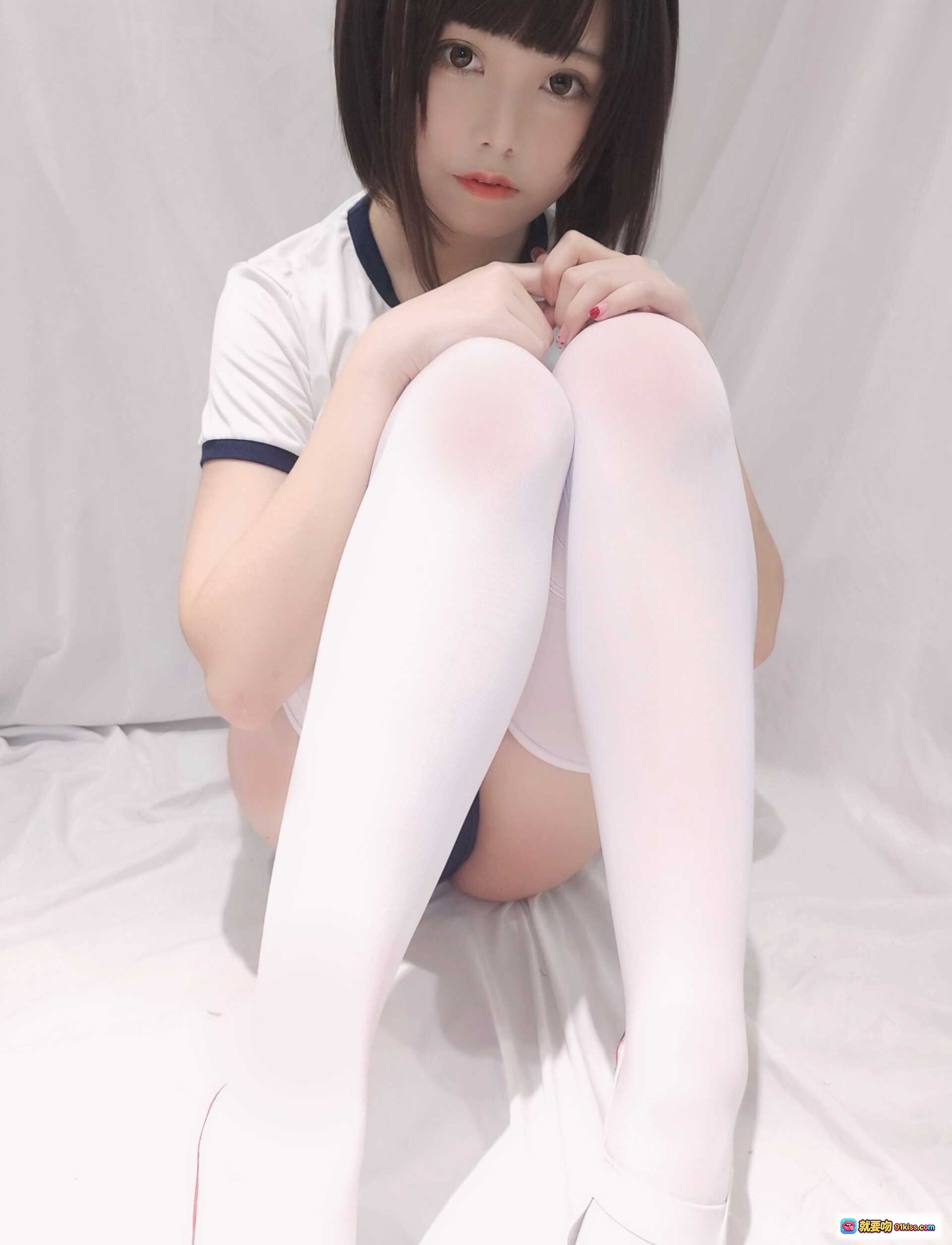 图片[9] - 蜜汁猫裘NO.039 JK体操服白袜美足特写 31P高清写真集 甜美少女风 舒适棉袜 无视频 - 就要吻