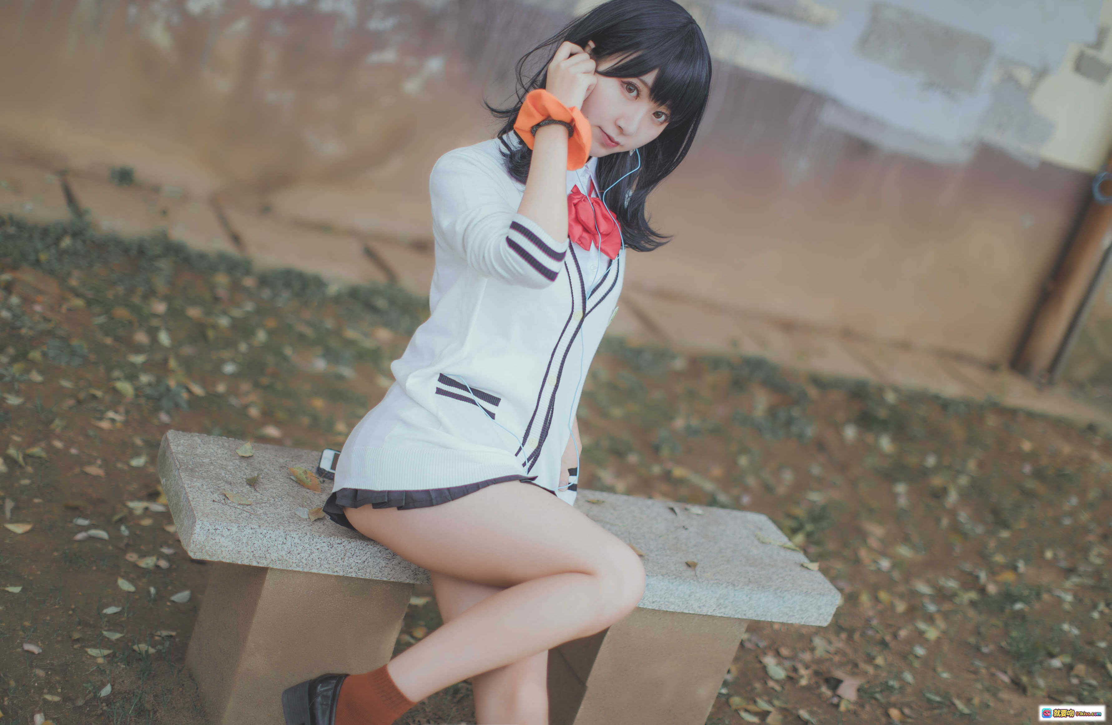 图片[9] - 黑川NO.007宝多六花cosplay校园风白裙红领结网球场写真36P高清图集 - 就要吻