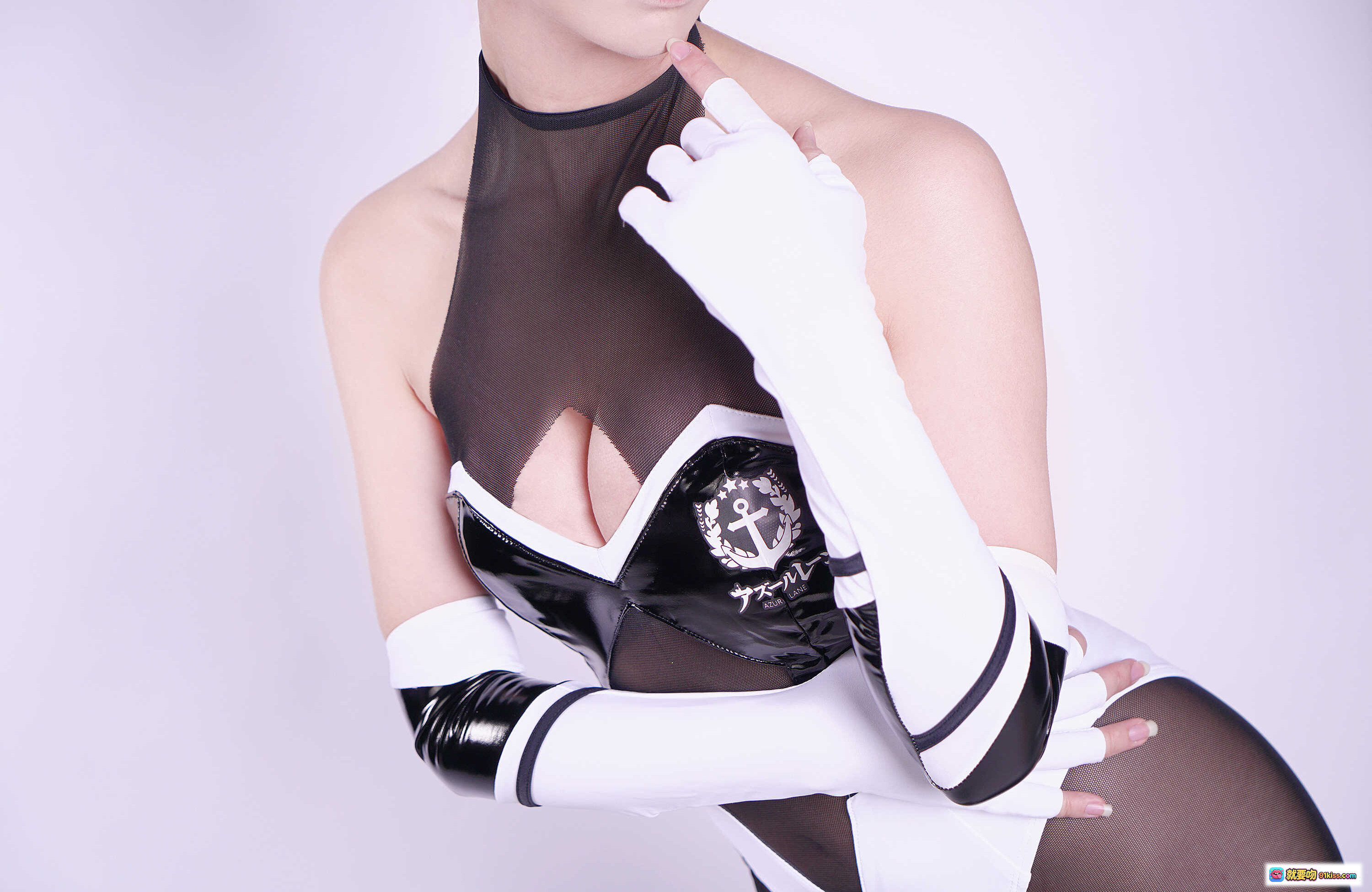 图片[10] - 鳗鱼霏儿NO.068赛车娘COS写真·黑猫耳白衬衫性感比基尼24P高清图集 - 就要吻