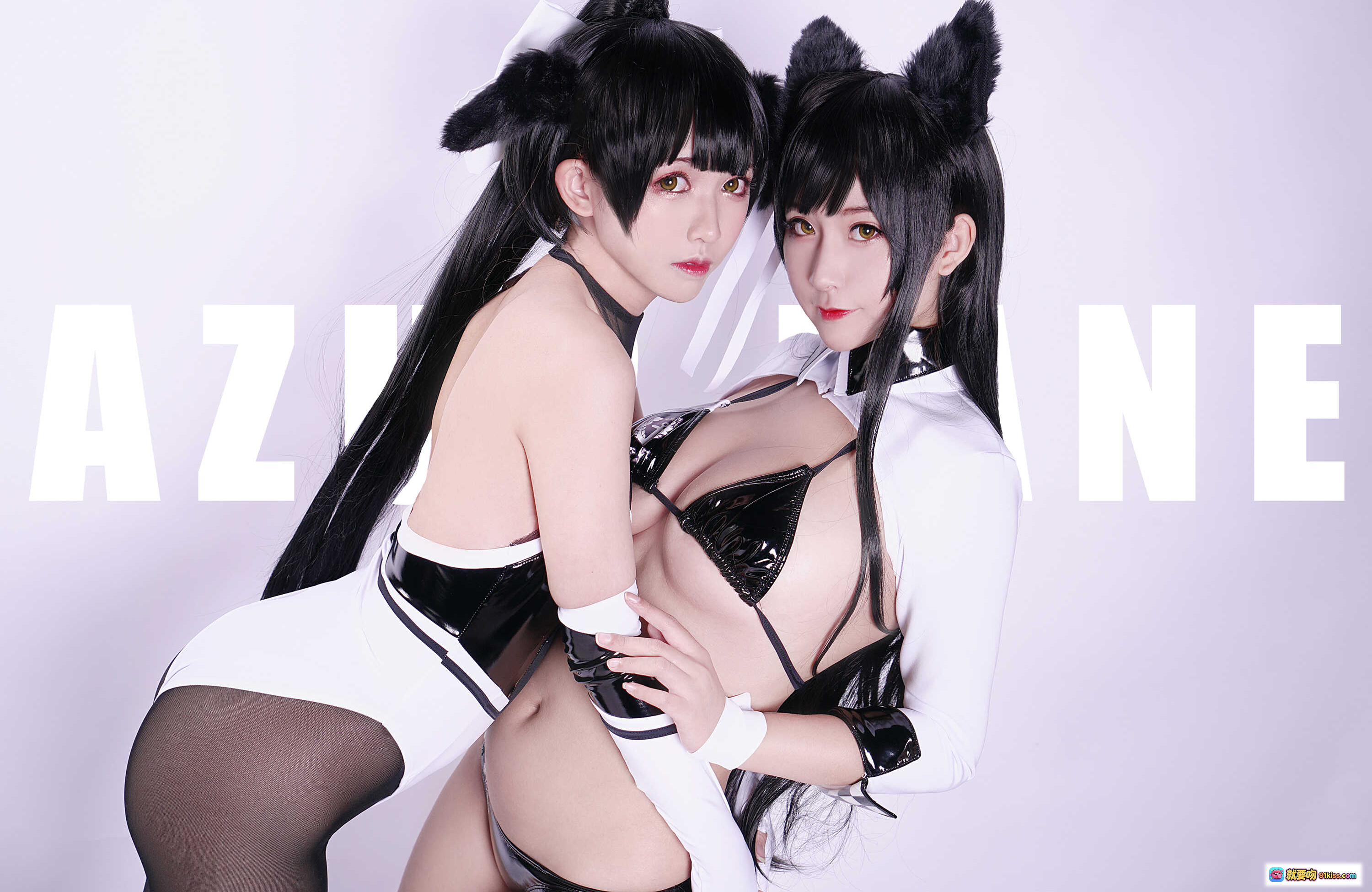 图片[8] - 鳗鱼霏儿NO.068赛车娘COS写真·黑猫耳白衬衫性感比基尼24P高清图集 - 就要吻