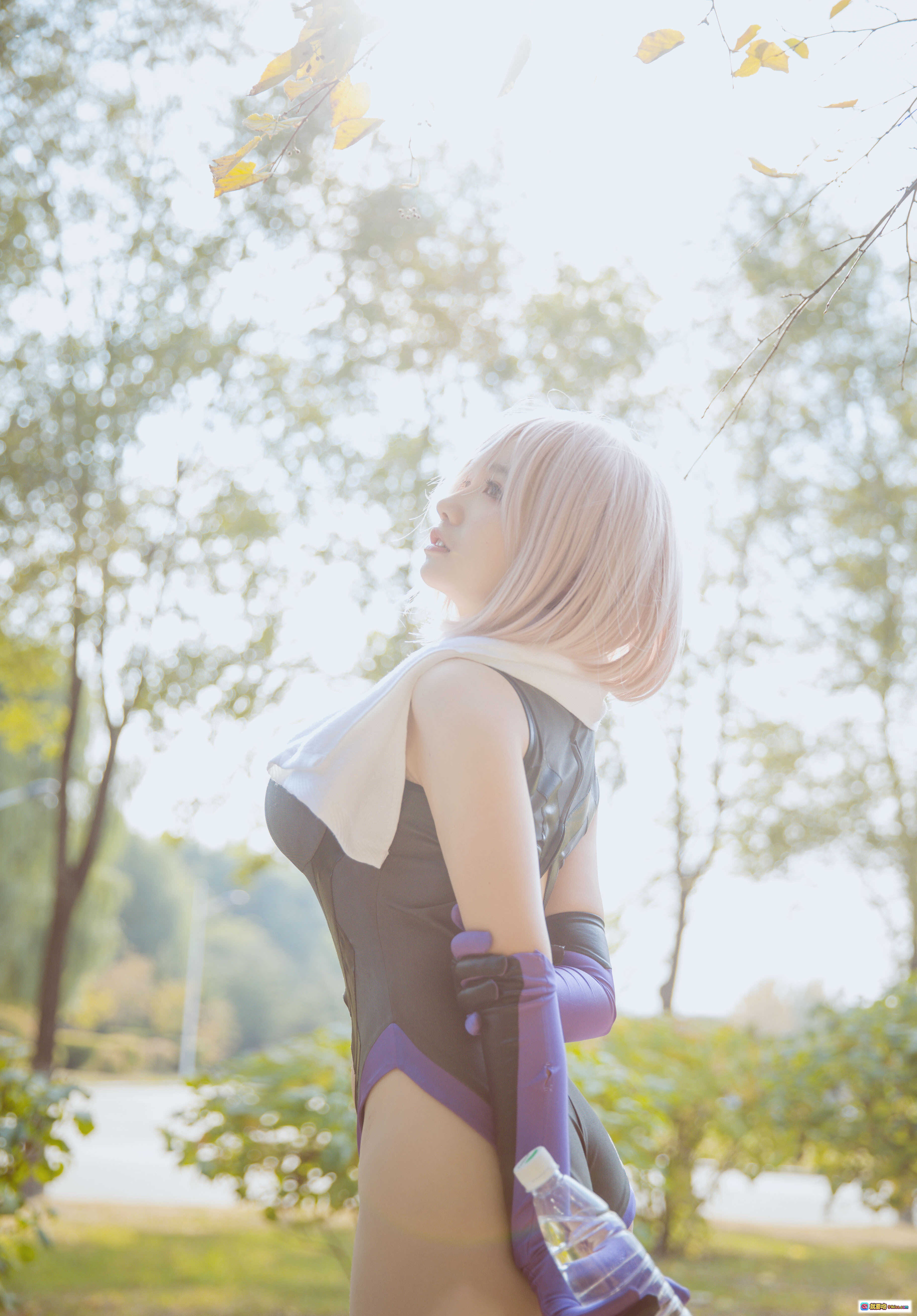 图片[2] - 阿半今天很开心NO.006玛修双马尾粉蝴蝶结白裙少女写真20P93MB - 就要吻