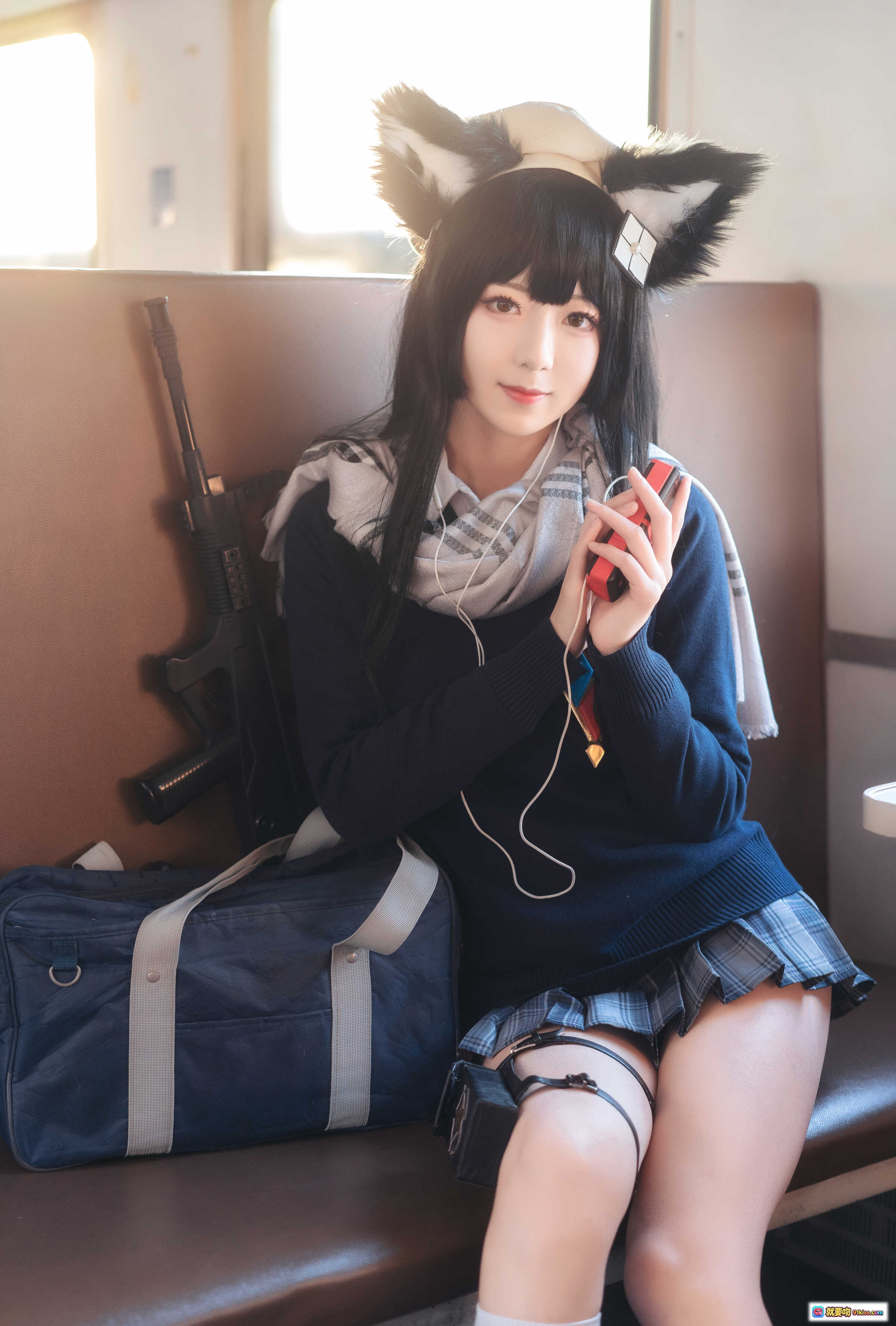 图片[3] - 弥音音NO.001 95式cosplay 狐耳少女校服写真 20P高清图集 313MB下载 - 就要吻