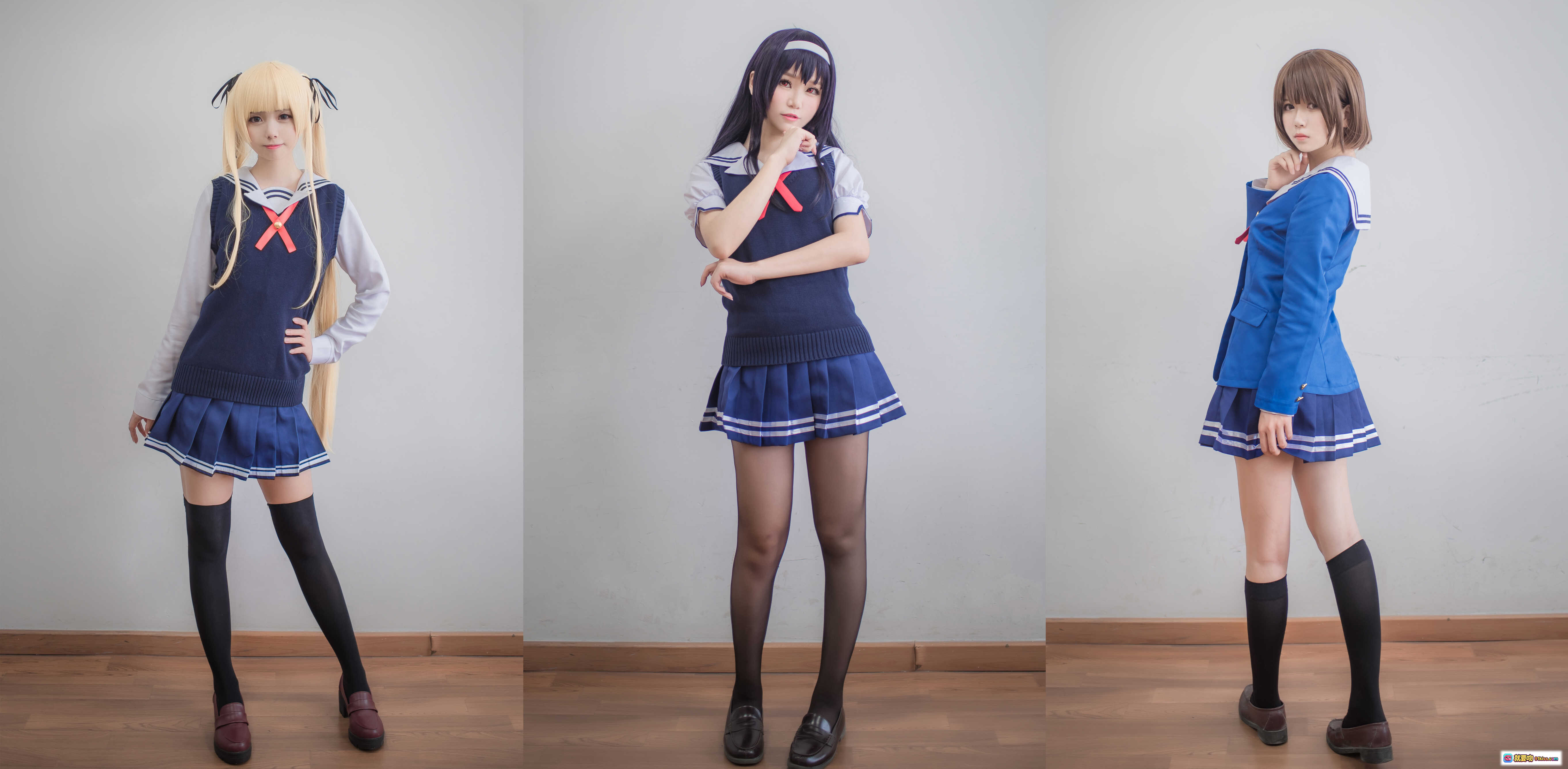 图片[5] - 小野妹子W NO.027 路人女主校服美腿写真 77P高清图集 黑丝过膝袜教室场景少女穿搭 - 就要吻