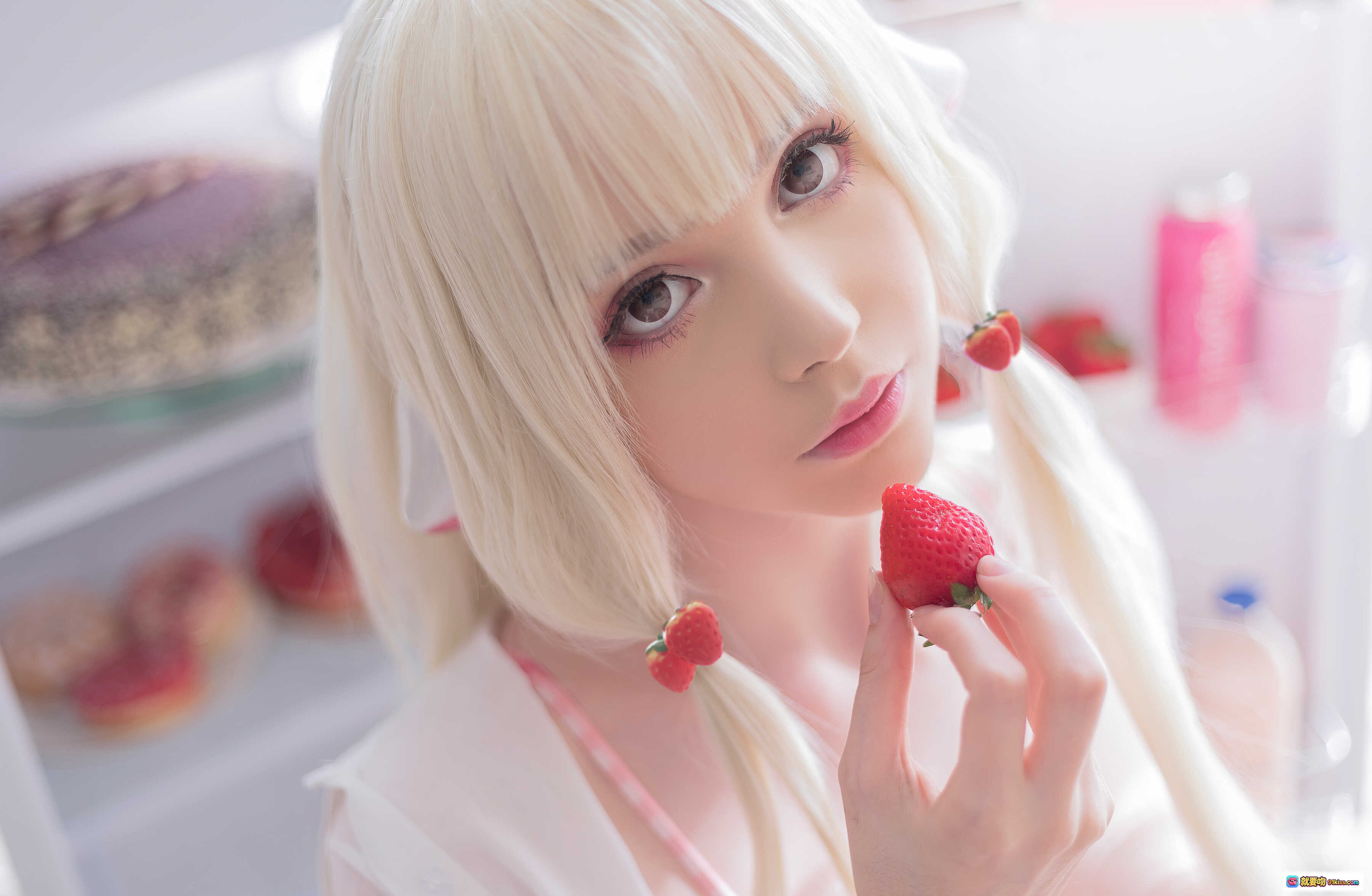 图片[8] - Sayathefox NO.010 赛亚矩阵空间忍者杀手 粉色格纹比基尼写真 10P高清美图 甜美性感少女风 无视频纯图集 - 就要吻