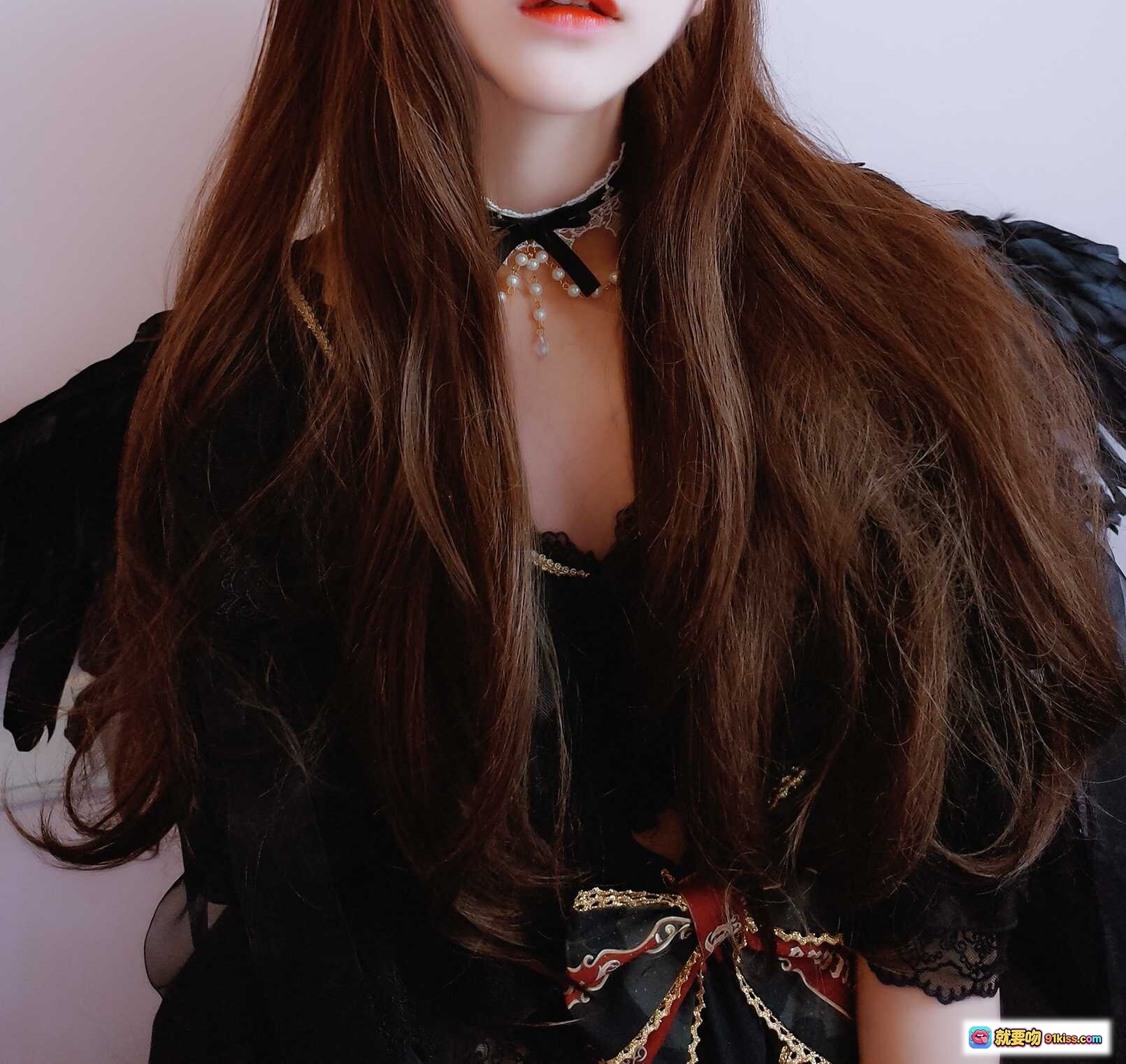 图片[5] - 古川NO.003阿尔克纳之梦精灵少女黑翼写真｜长发尖耳暗黑风唯美幻想cosplay摄影集 - 就要吻