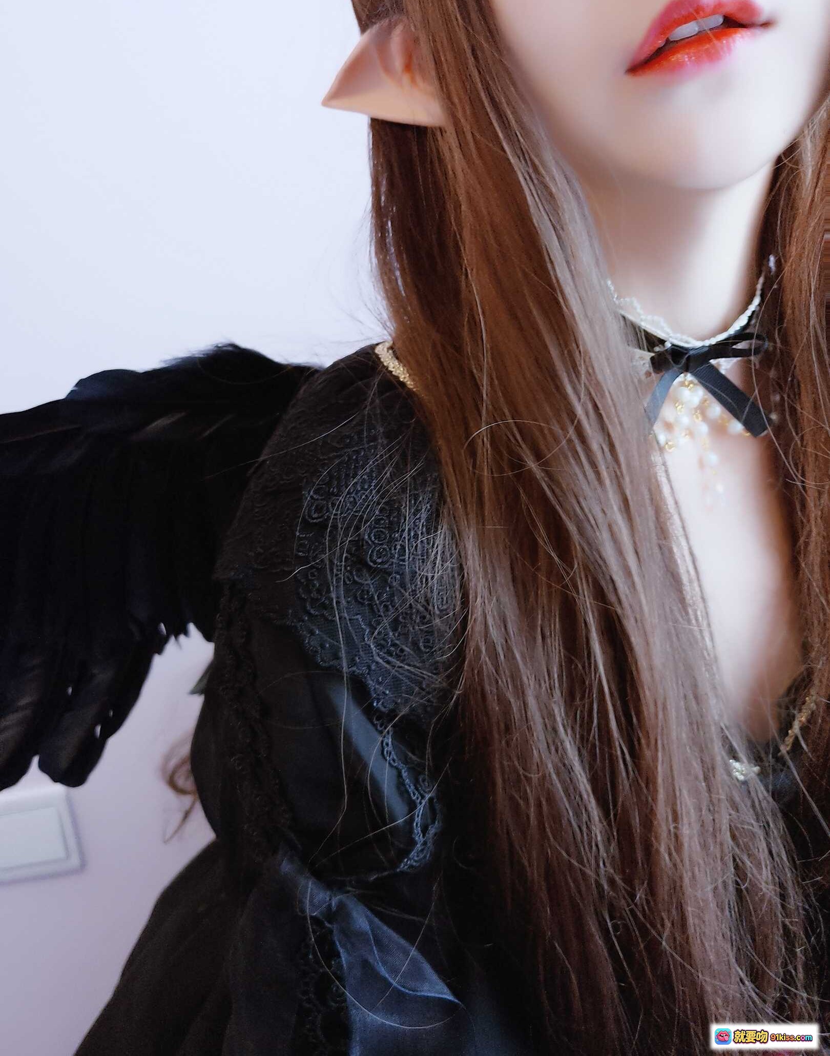 图片[10] - 古川NO.003阿尔克纳之梦精灵少女黑翼写真｜长发尖耳暗黑风唯美幻想cosplay摄影集 - 就要吻