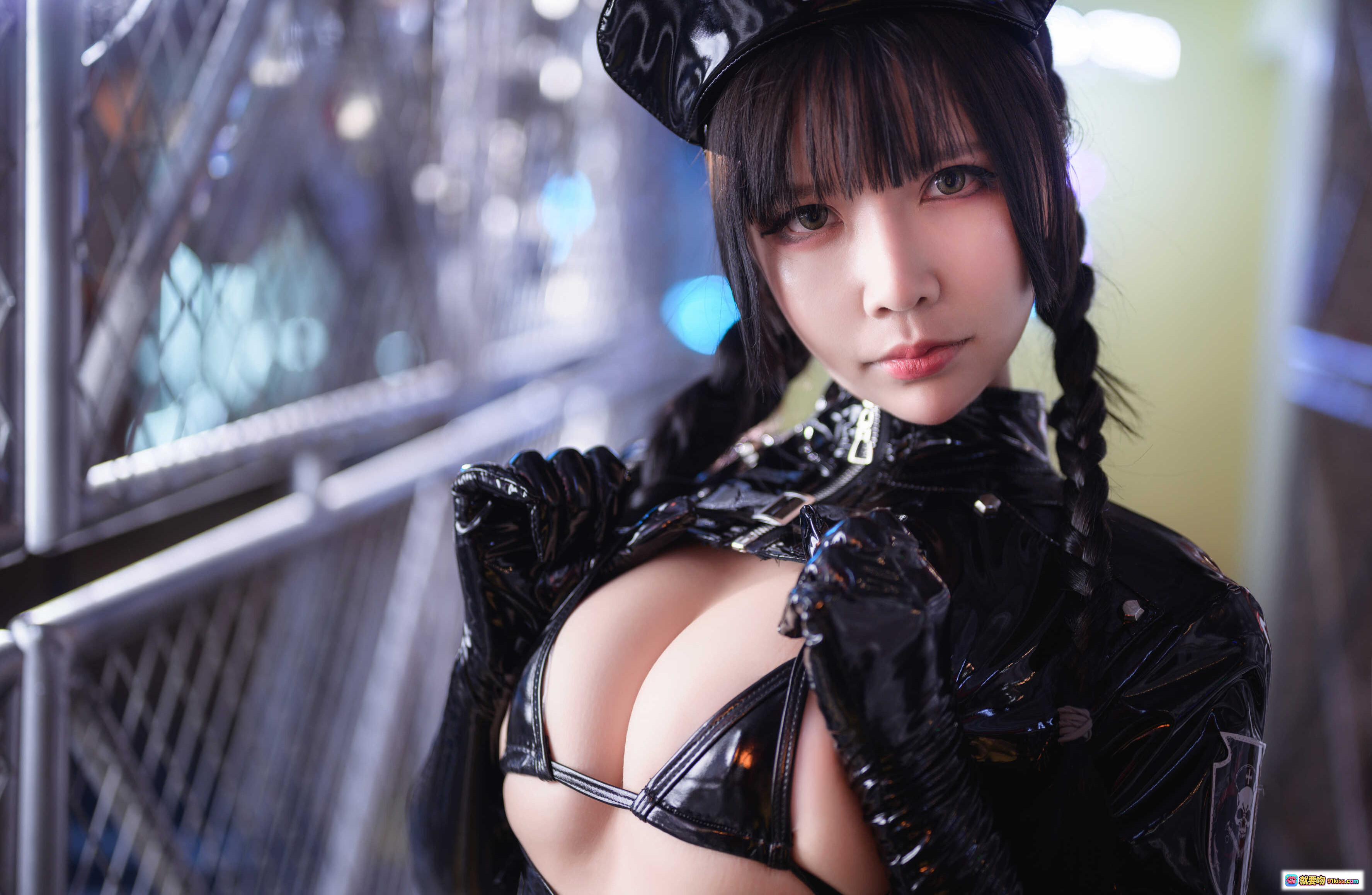 图片[1] - 抱走莫子A NO.024 黑暗护士 Cosplay 写真 40P 651MB 黑色皮质制服 双马尾 猫耳帽 性感诱惑 二次元角色扮演 精美摄影 高清图集 - 就要吻