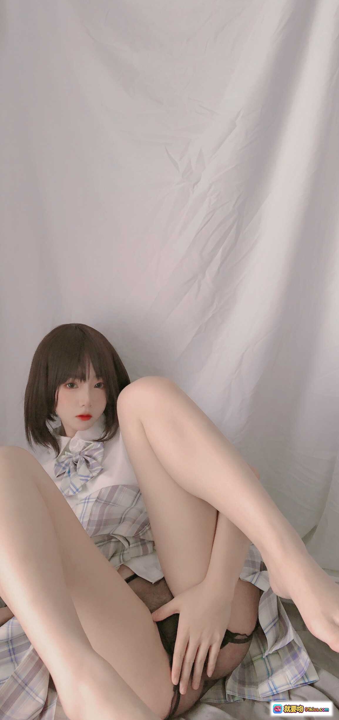 图片[7] - 青水NO.012学妹JK自拍写真 33P高清少女风校园制服美腿私房照 - 就要吻