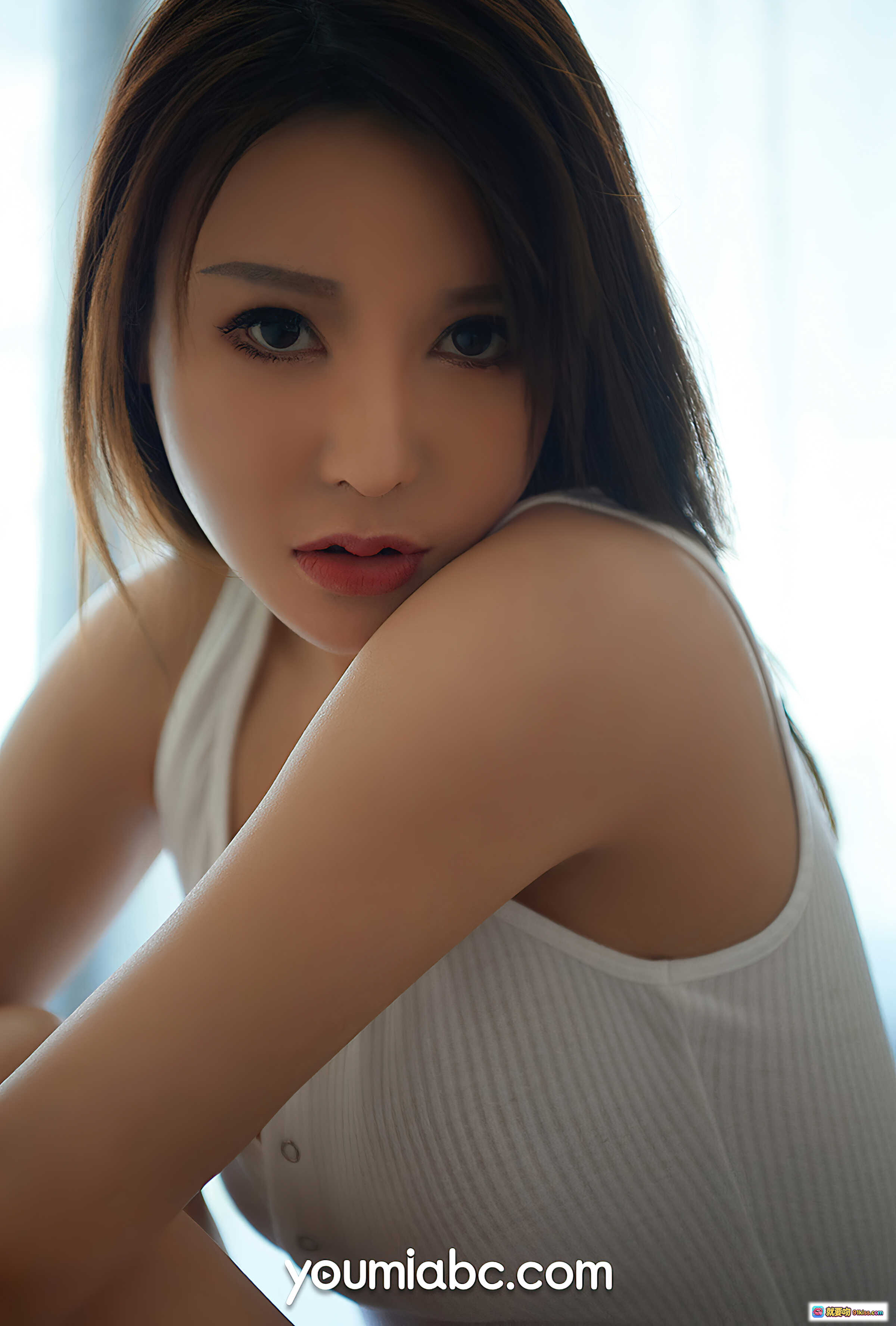 图片[3] - 李多多静谧写真｜白色紧身连体衣性感私房照｜YouMi尤蜜2020.07.22高清图集 - 就要吻