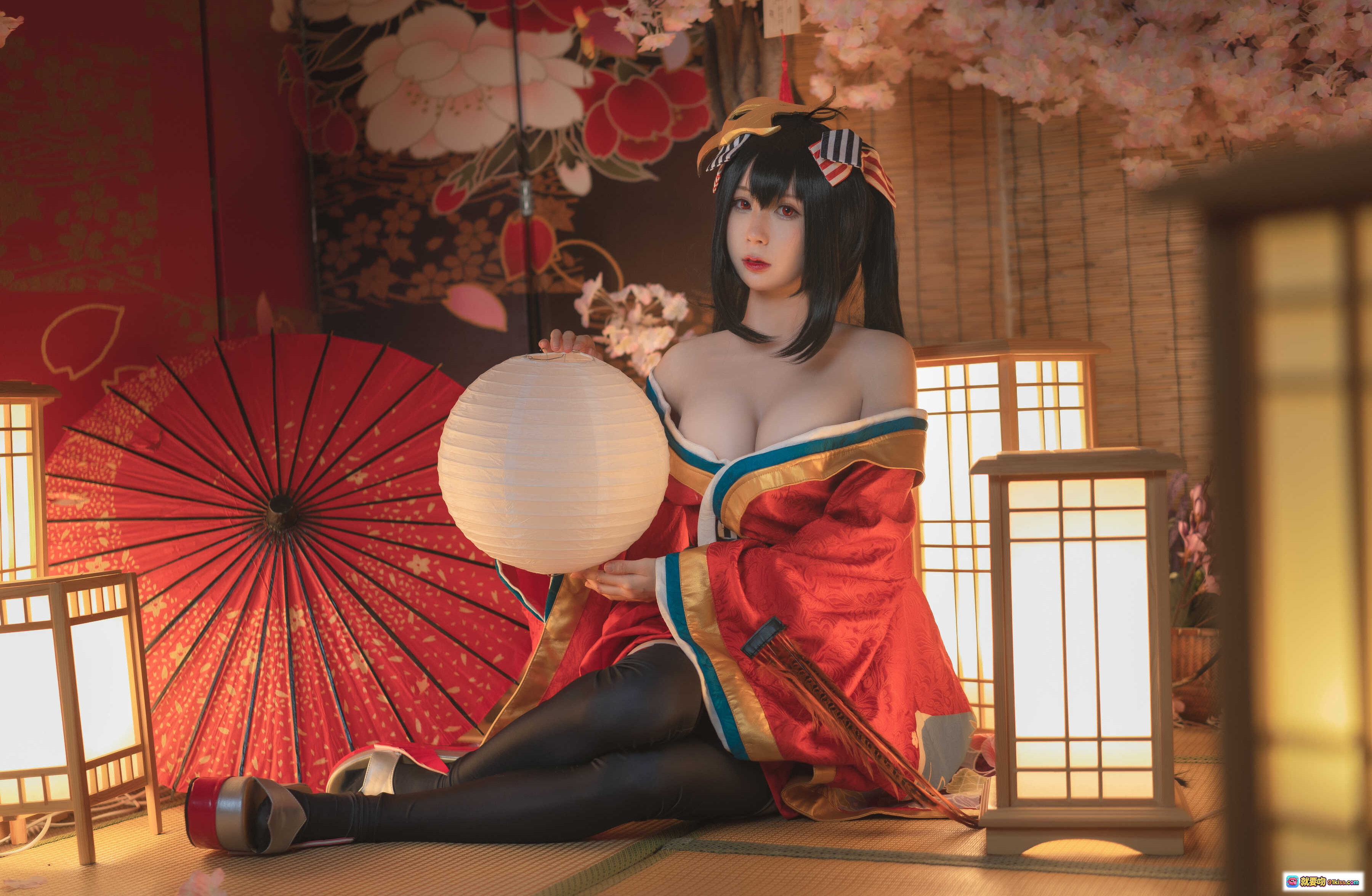 图片[2] - 西园寺南歌NO.008大鳯电子档3套93P444MB 红裙琵琶cos黑丝蕾丝写真美图 - 就要吻