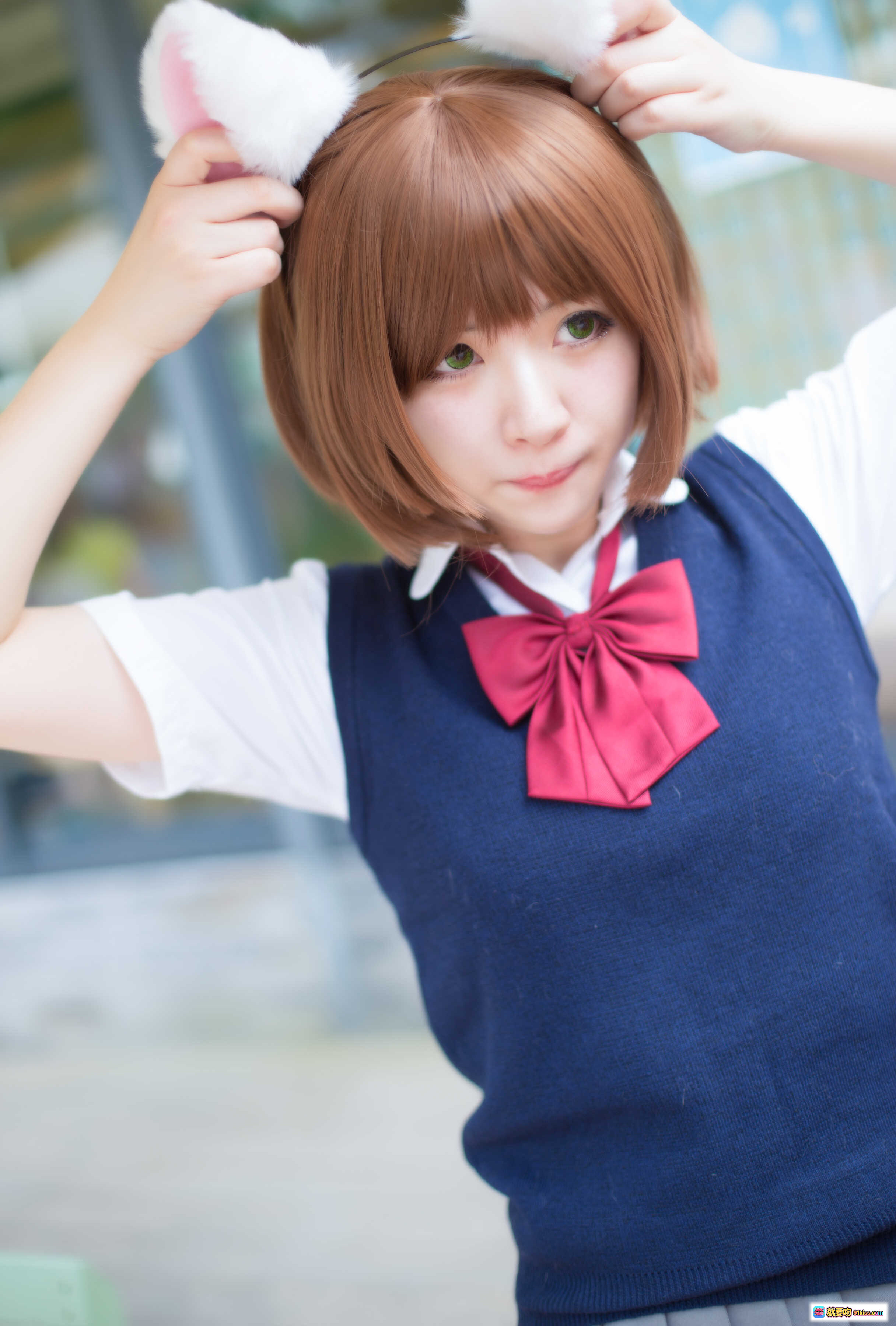 图片[4] - 闪月半NO.005喵少女写真｜红框眼镜JK制服少女专注笔记学习场景｜校园风清新可爱写真集 - 就要吻