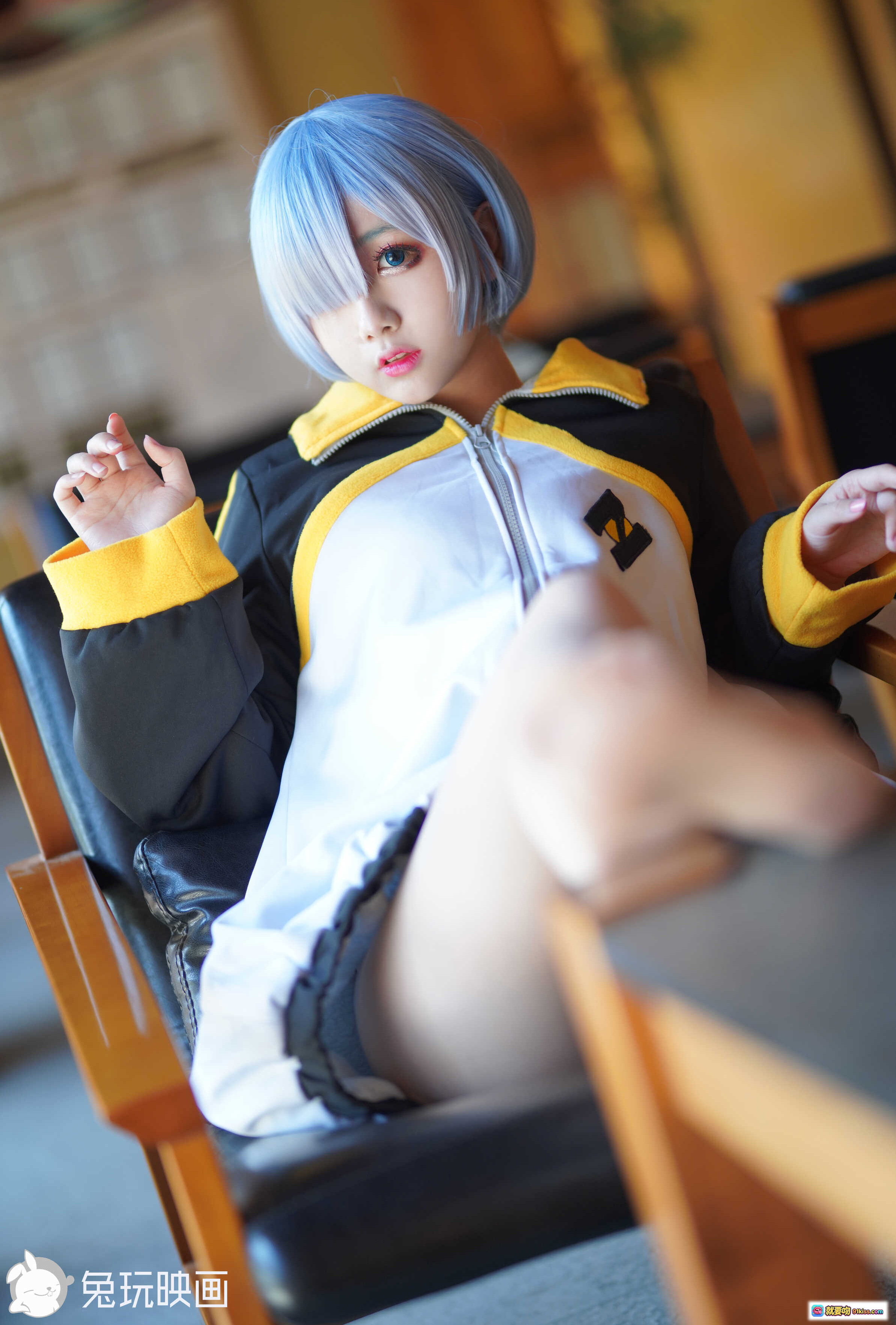 图片[6] - 日奈娇NO.014蕾姆写真集27P642MB 黑黄校服美腿坐姿私房摄影 高清无码少女写真图包 - 就要吻