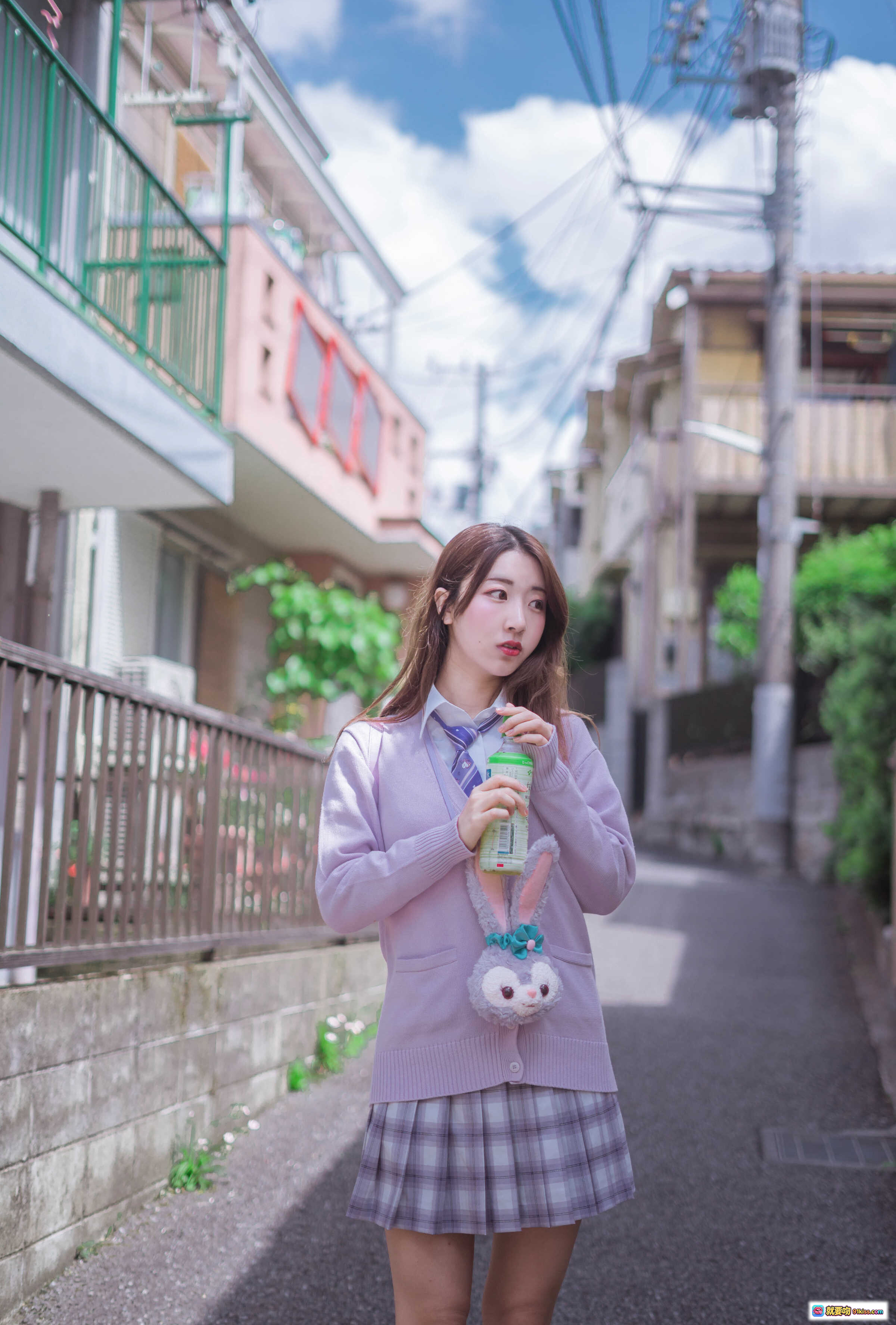 图片[4] - 黑川NO.040民宿楼下街景少女背影日系清新写真15P90MB - 就要吻