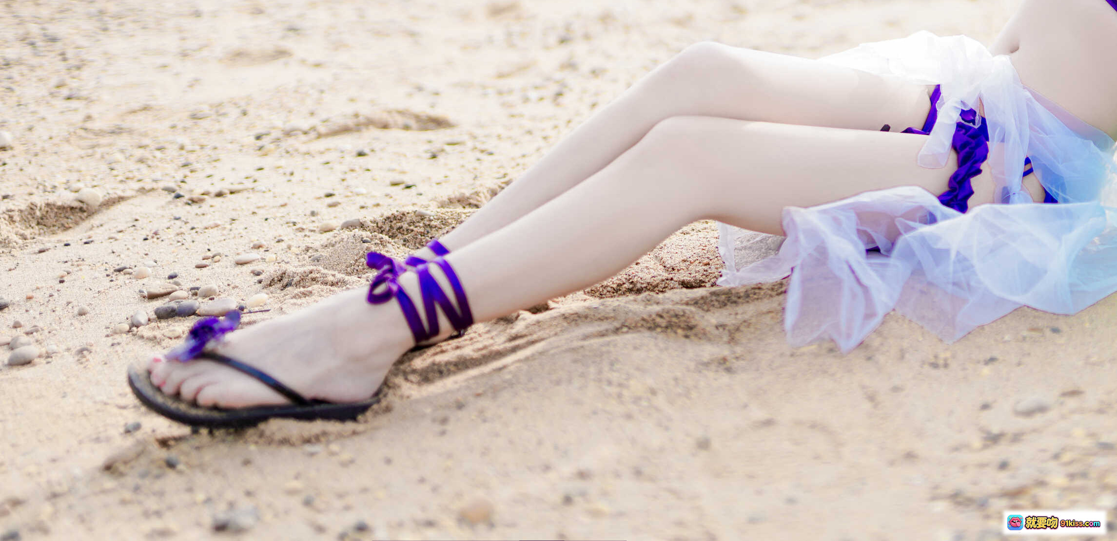 图片[10] - 日奈娇NO.025柴郡泳装写真 紫色比基尼沙滩美腿性感诱惑 41P高清图集 - 就要吻