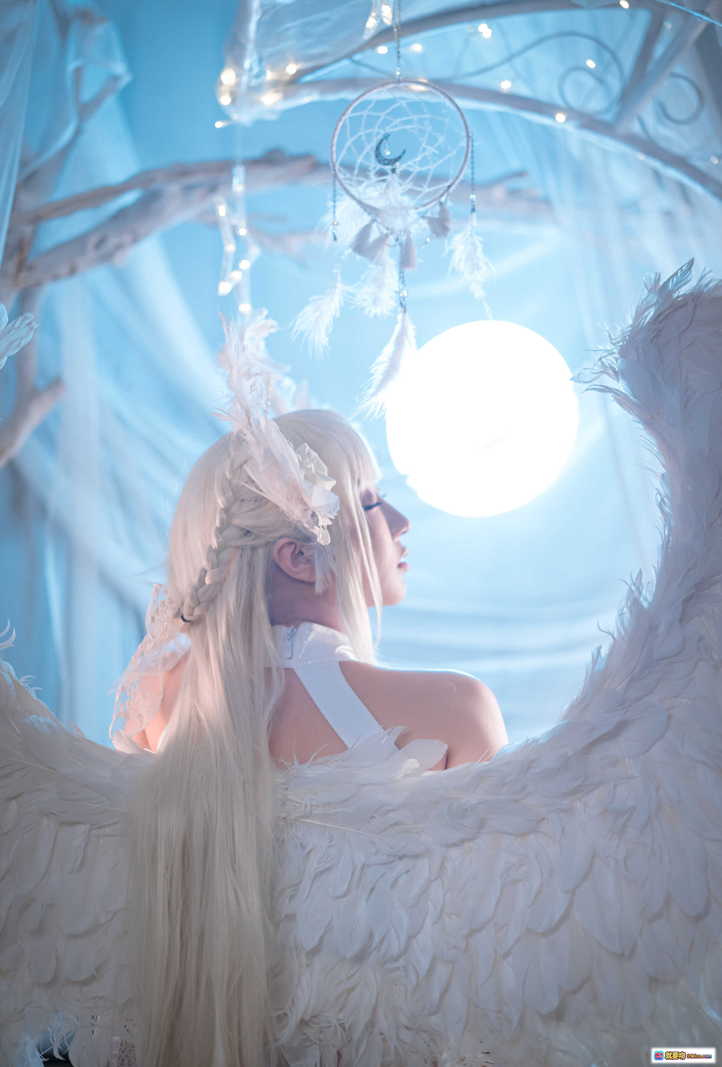 图片[10] - 黑川NO.057天使写真46P964MB 白发羽翼蕾丝内衣纯欲风唯美摄影高清图集 - 就要吻