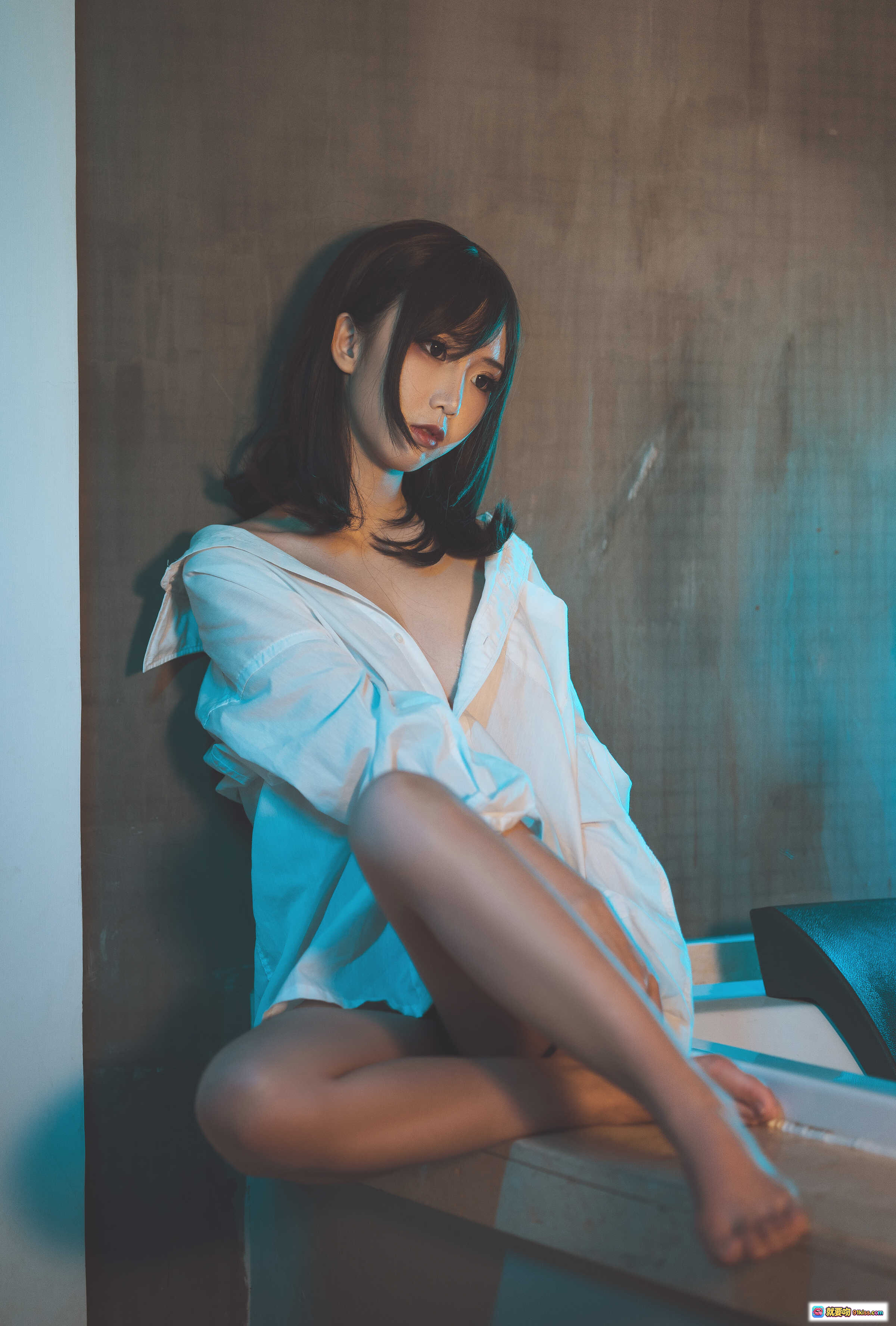 图片[10] - 面饼仙儿NO.038阿凡达私房写真 | 黑色内衣美腿特写 | 床上性感姿态 | 11P高清图集 - 就要吻