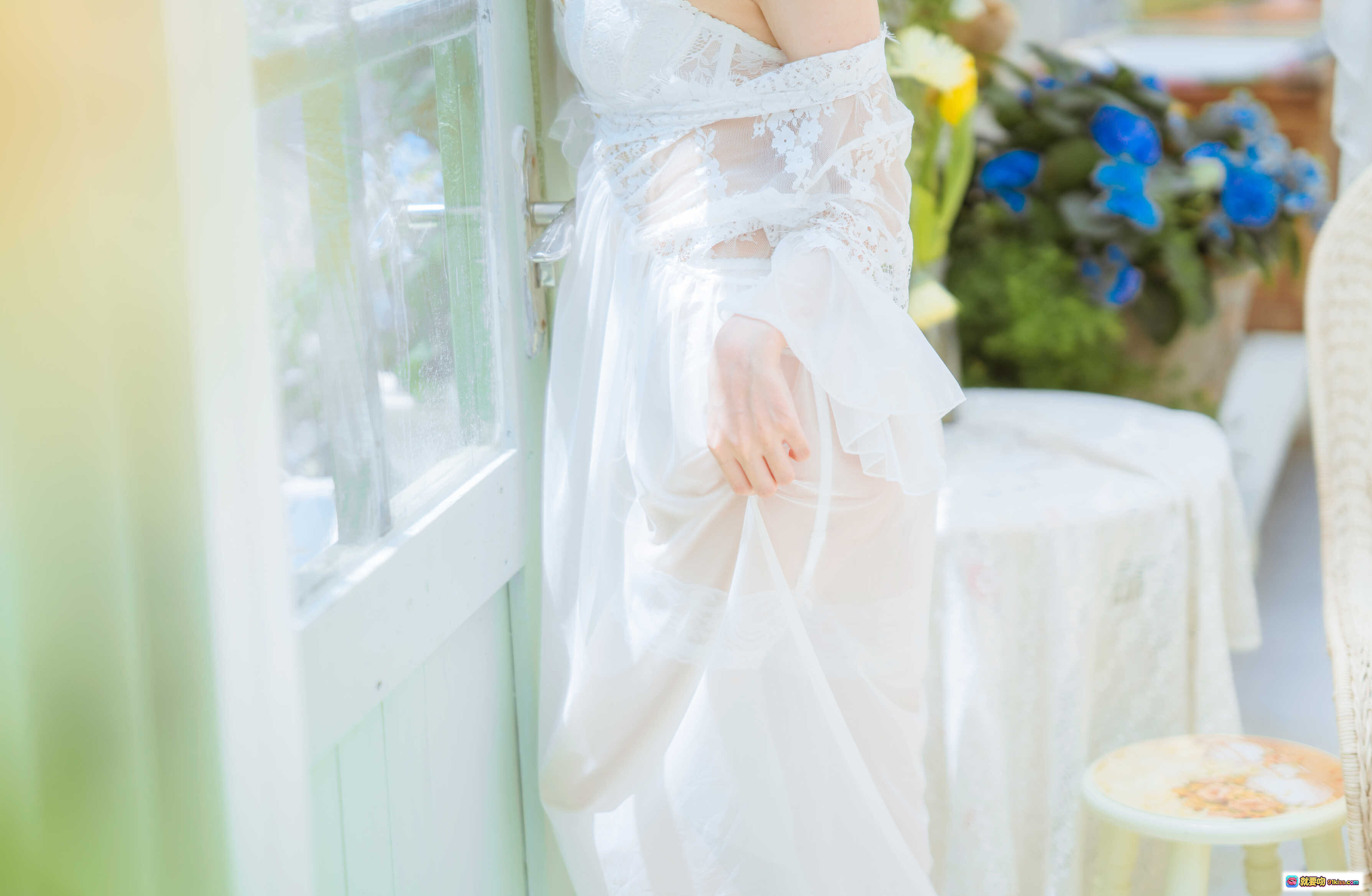 图片[6] - 香草喵露露NO.001玻璃房少女写真集 白色蕾丝内衣 清纯甜美风 室内私房摄影 76P高清图包 - 就要吻