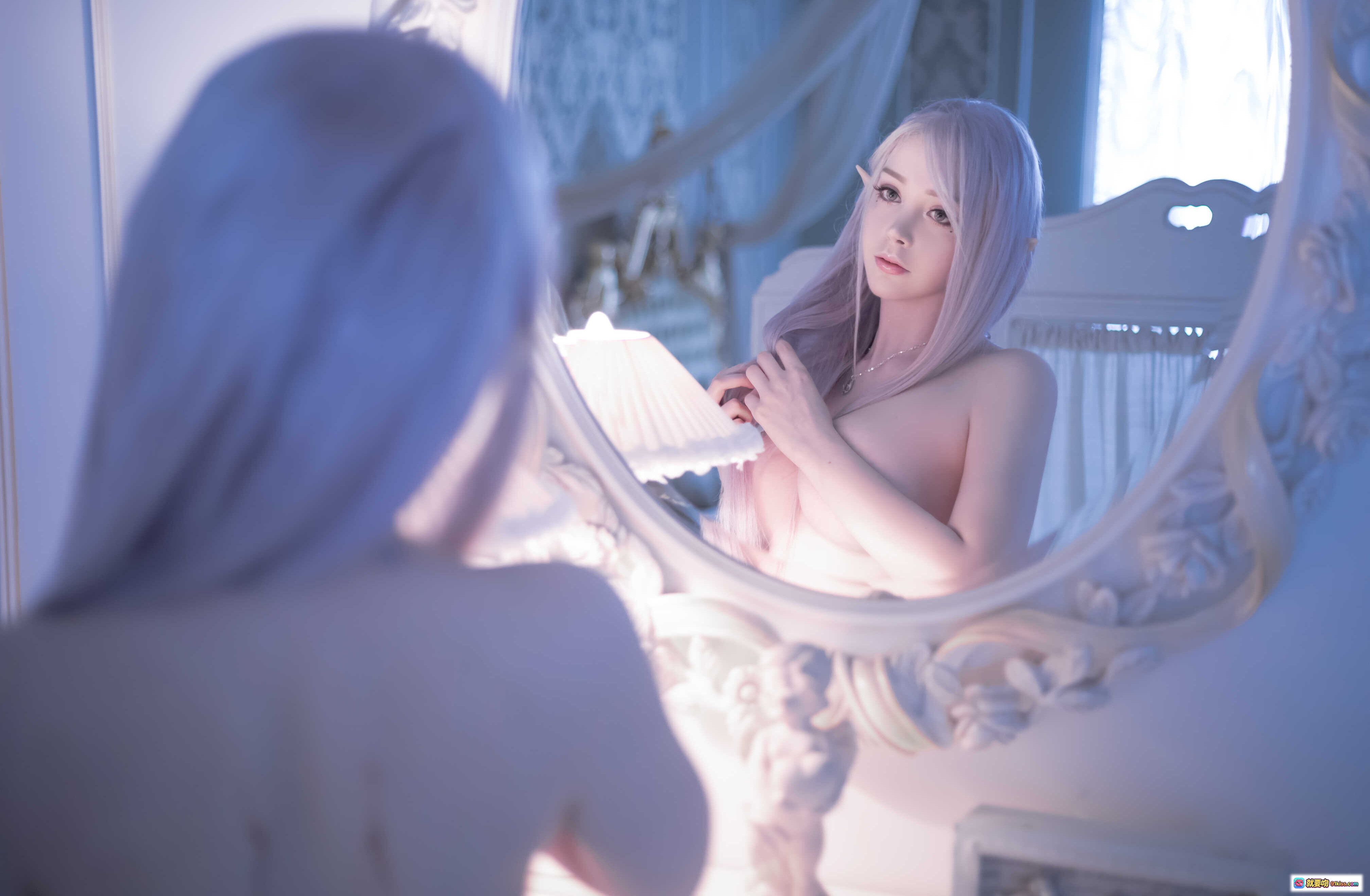 图片[5] - Sayathefox NO.007 精灵写真 | 银发少女+冰晶王冠+梦幻蓝调+唯美Cosplay+高清23P美图 - 就要吻